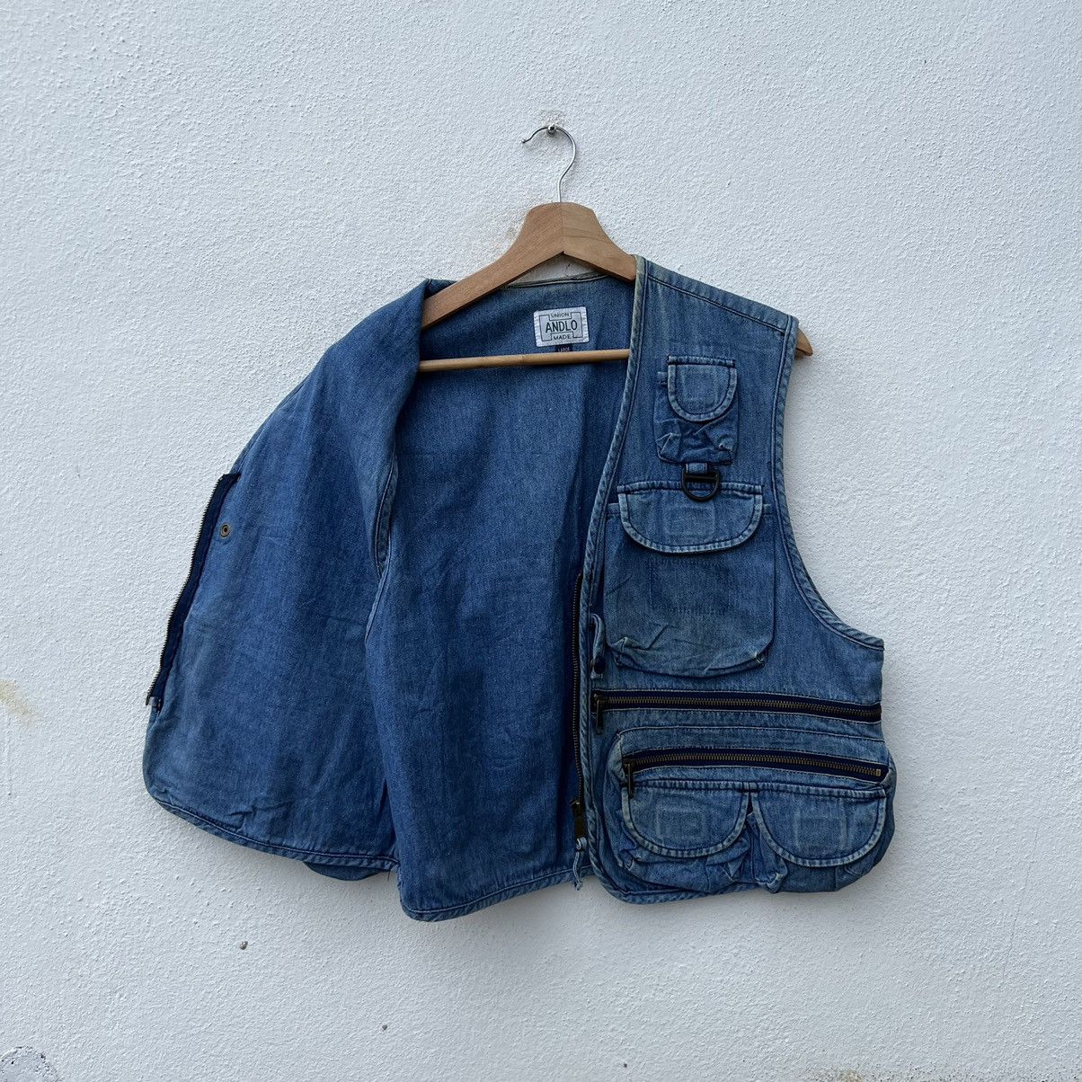 Japanese Brand VINTAGE UTILITY MULTI POCKET VEST UNION ANDLO MADE Size US L / EU 52-54 / 3 - 14 Thumbnail
