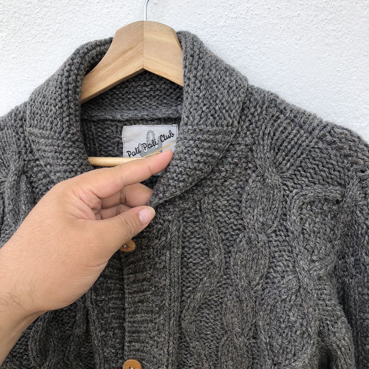 Japanese Brand VINTAGE KNITWEAR CARDIGAN PALI PALI CLUB Size US L / EU 52-54 / 3 - 5 Thumbnail