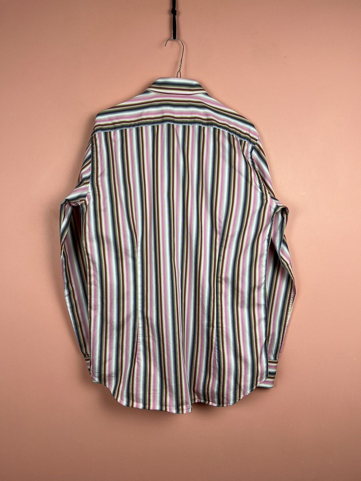 Etro Etro luxury shirt button striped Size US L / EU 52-54 / 3 - 8 Thumbnail