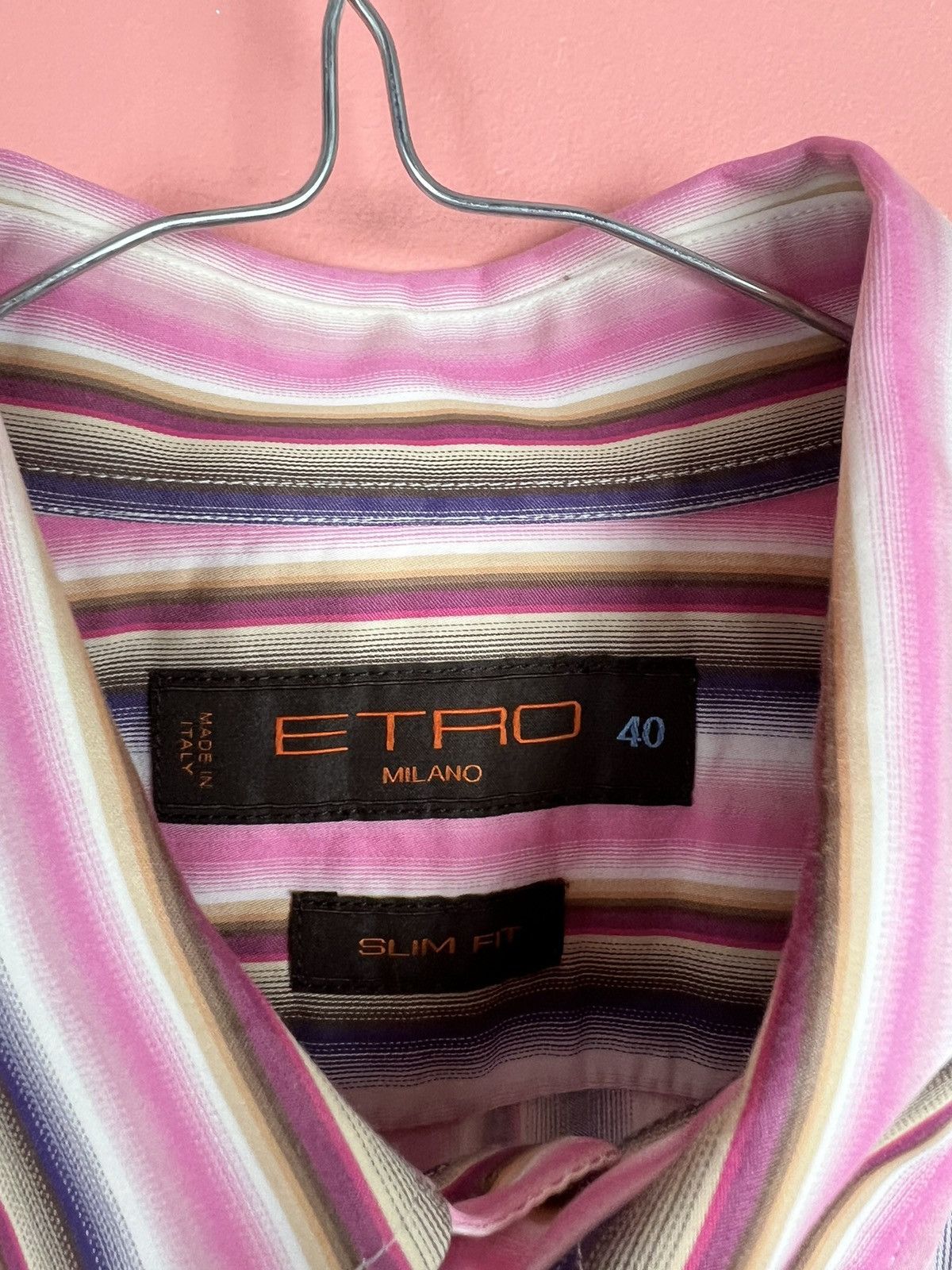 Etro Etro luxury shirt button striped Size US L / EU 52-54 / 3 - 3 Thumbnail