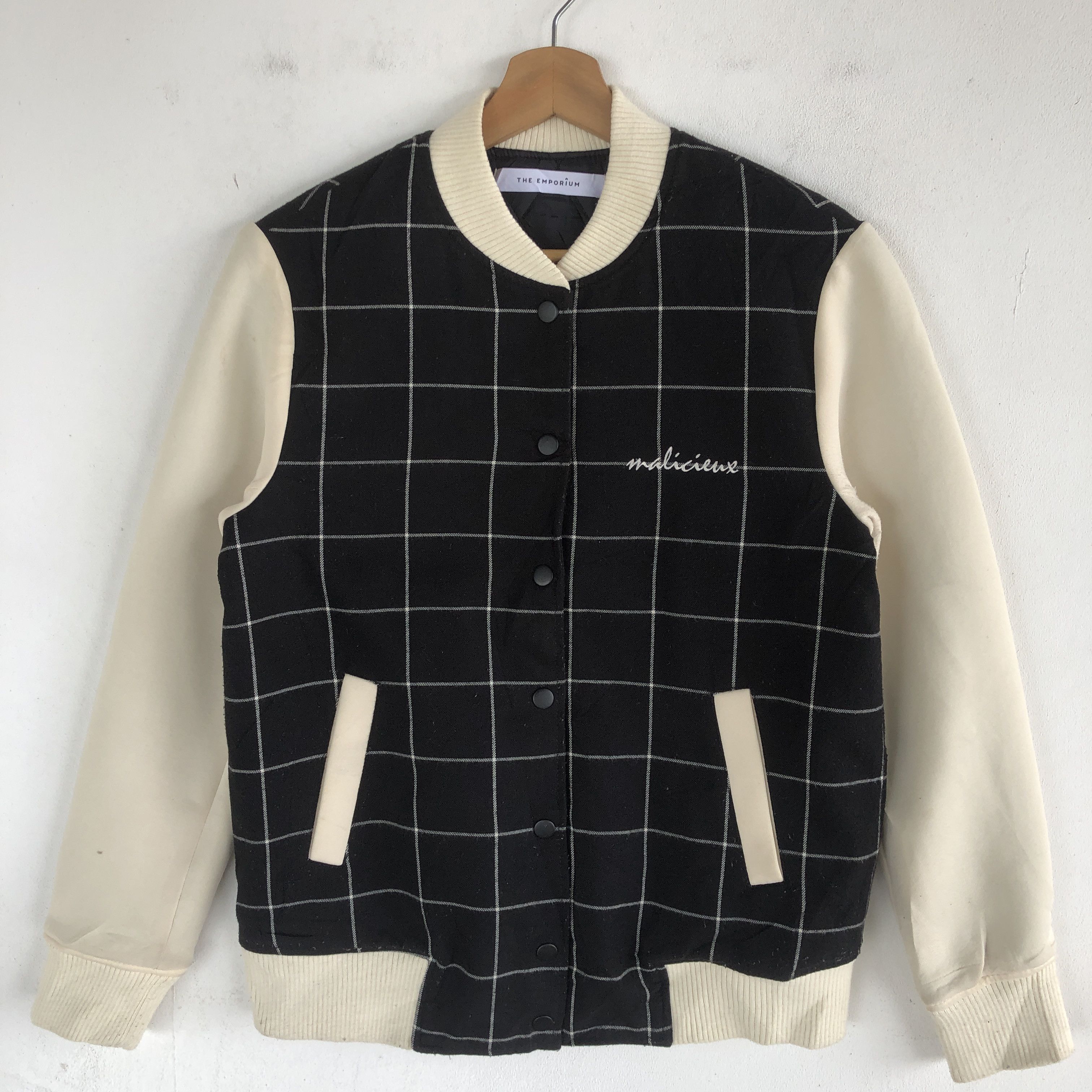Japanese Brand × Vintage Vintage Japanese Varsity Jackets Checkered Wool Jacket Size US S / EU 44-46 / 1 - 4 Thumbnail