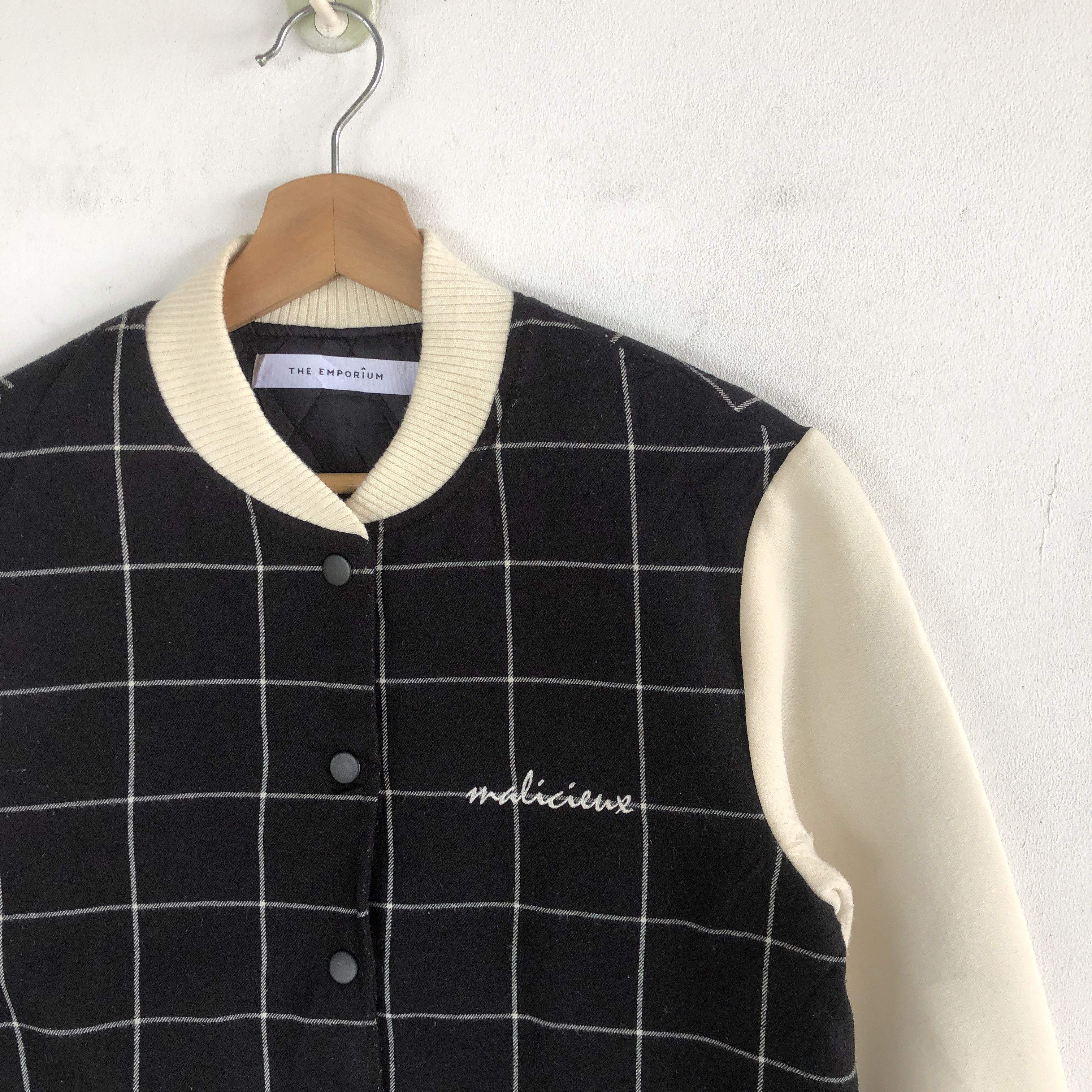 Japanese Brand × Vintage Vintage Japanese Varsity Jackets Checkered Wool Jacket Size US S / EU 44-46 / 1 - 5 Thumbnail