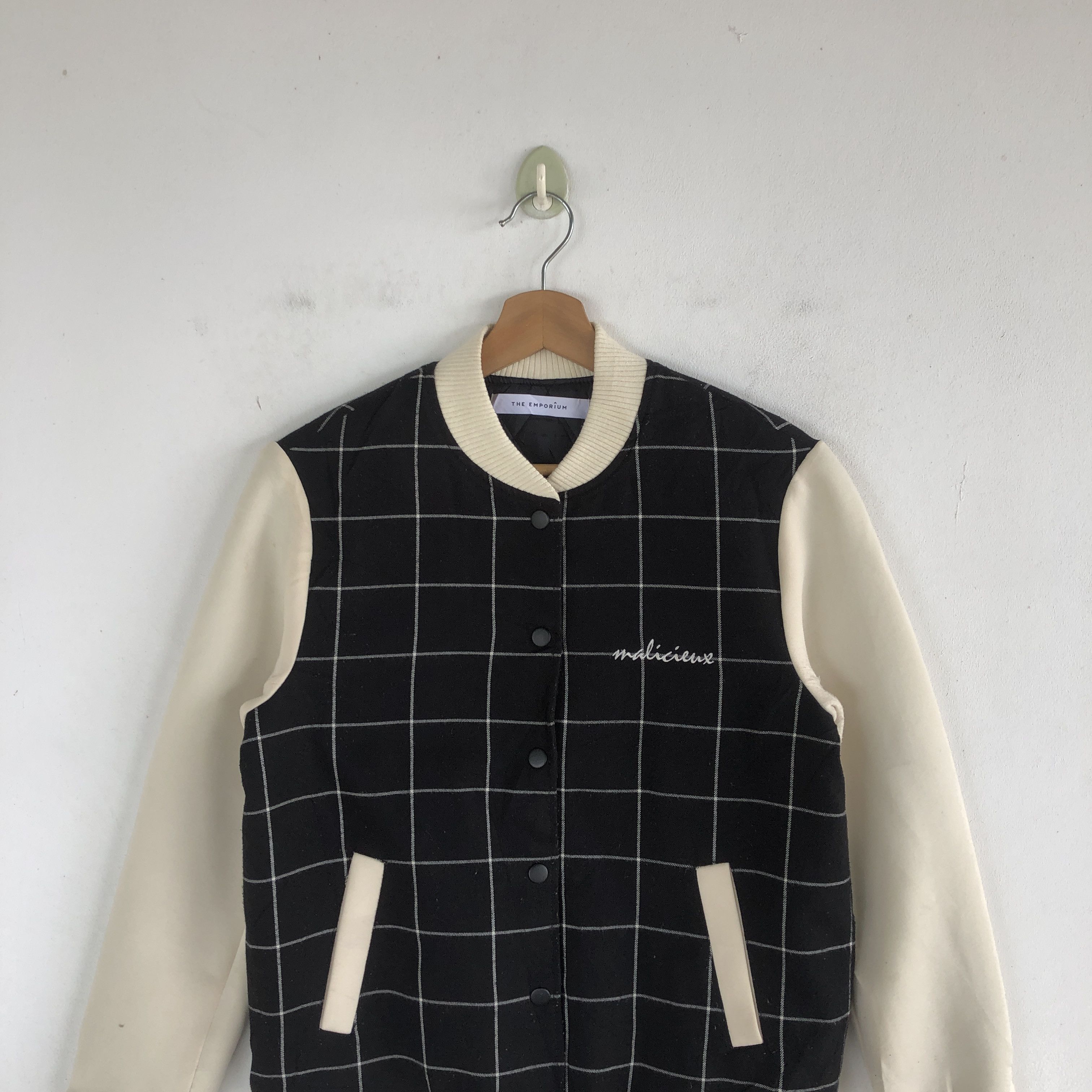 Japanese Brand × Vintage Vintage Japanese Varsity Jackets Checkered Wool Jacket Size US S / EU 44-46 / 1 - 3 Thumbnail