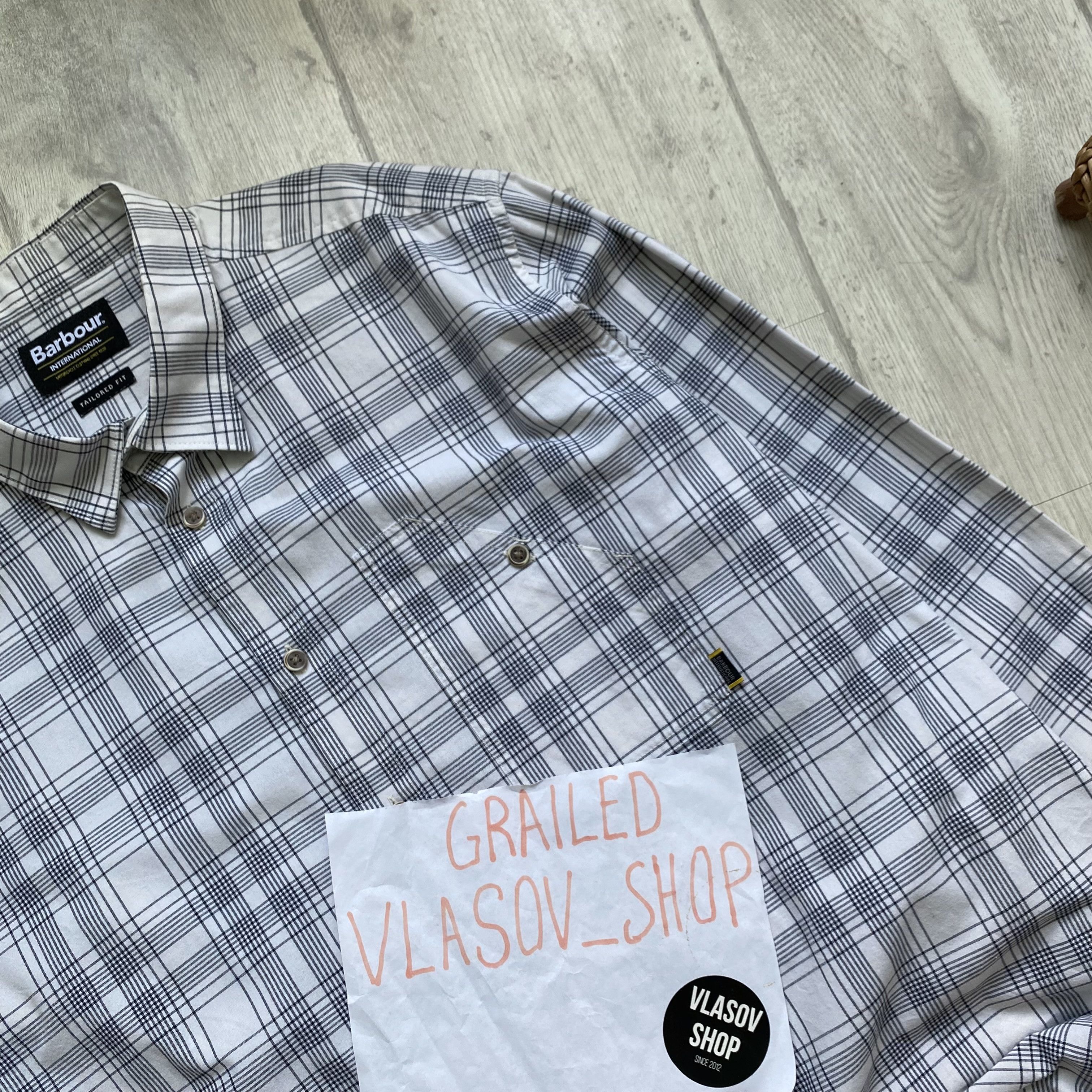 Barbour 👔 Designer BARBOUR INTERNATIONAL Flannel Classic Shirt Size US XL / EU 56 / 4 - 8 Thumbnail