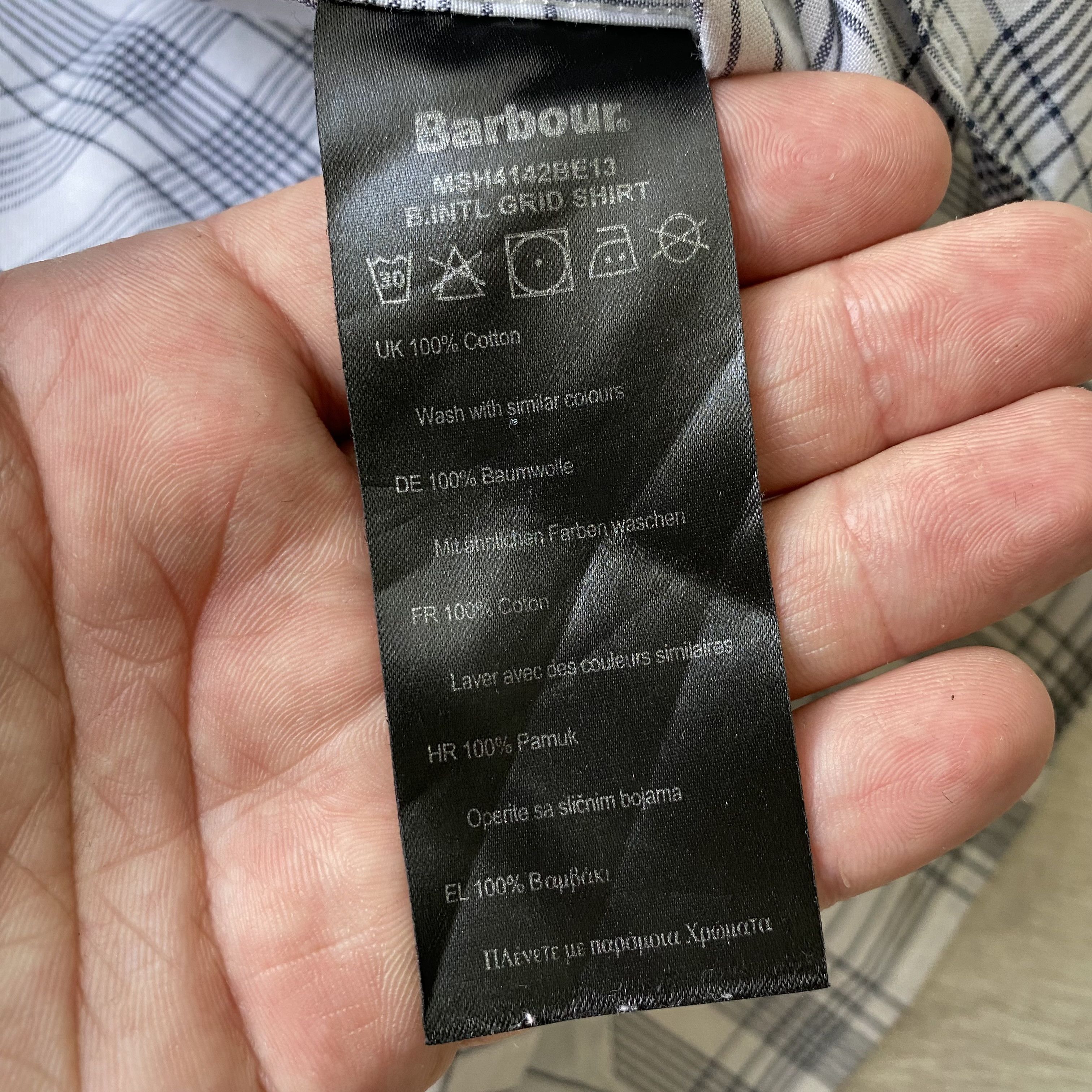 Barbour 👔 Designer BARBOUR INTERNATIONAL Flannel Classic Shirt Size US XL / EU 56 / 4 - 7 Thumbnail