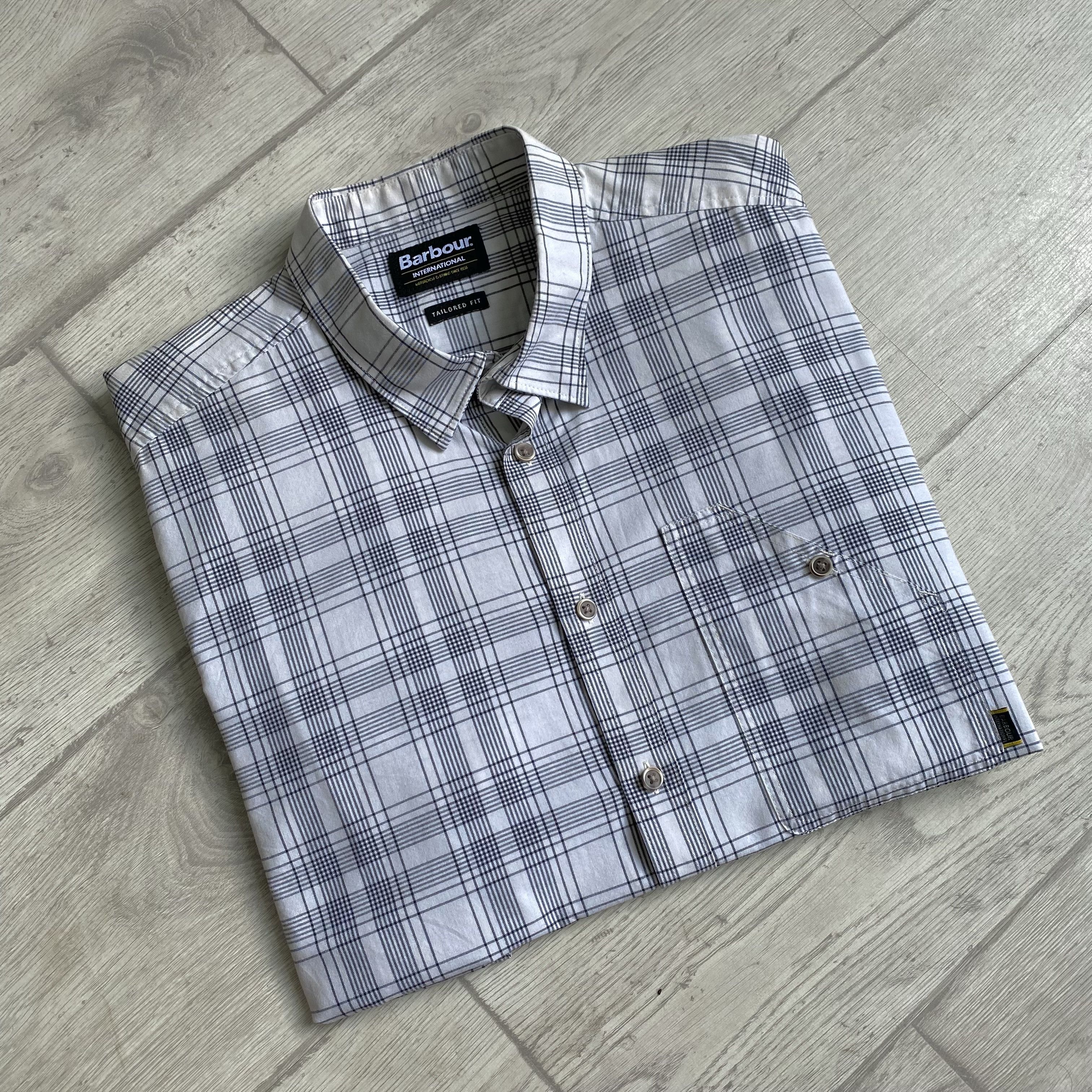 Barbour 👔 Designer BARBOUR INTERNATIONAL Flannel Classic Shirt Size US XL / EU 56 / 4 - 1 Thumbnail