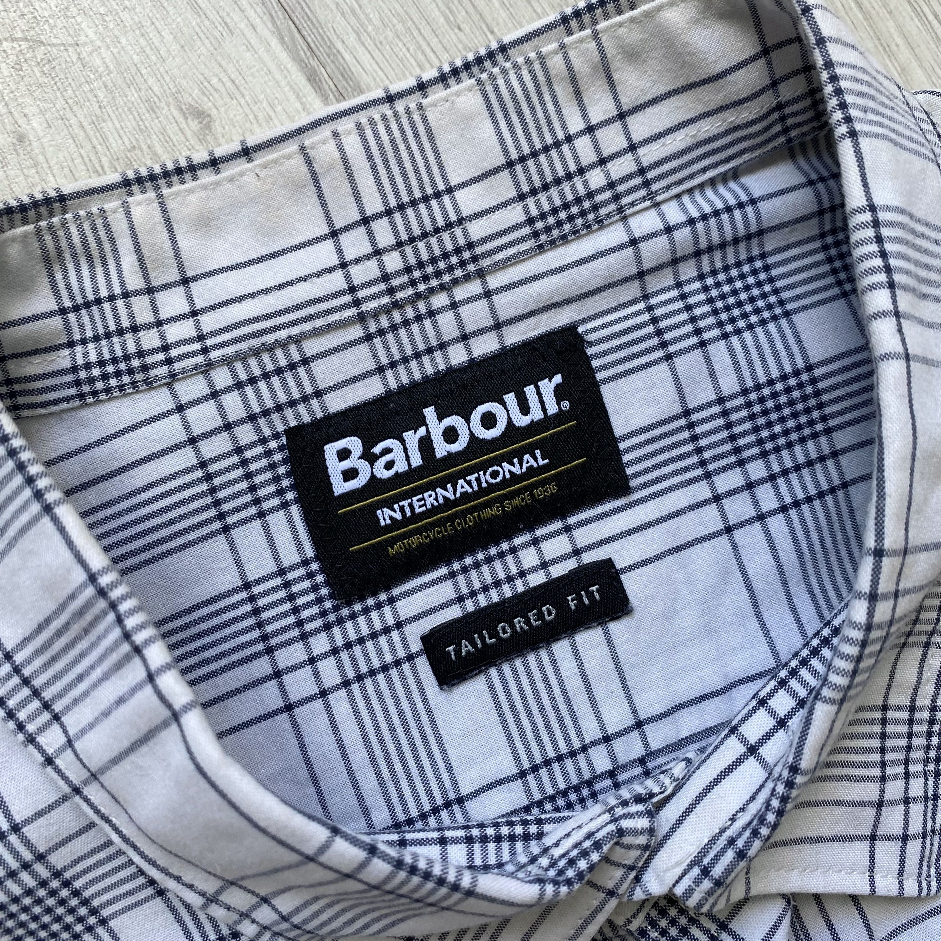 Barbour 👔 Designer BARBOUR INTERNATIONAL Flannel Classic Shirt Size US XL / EU 56 / 4 - 3 Thumbnail
