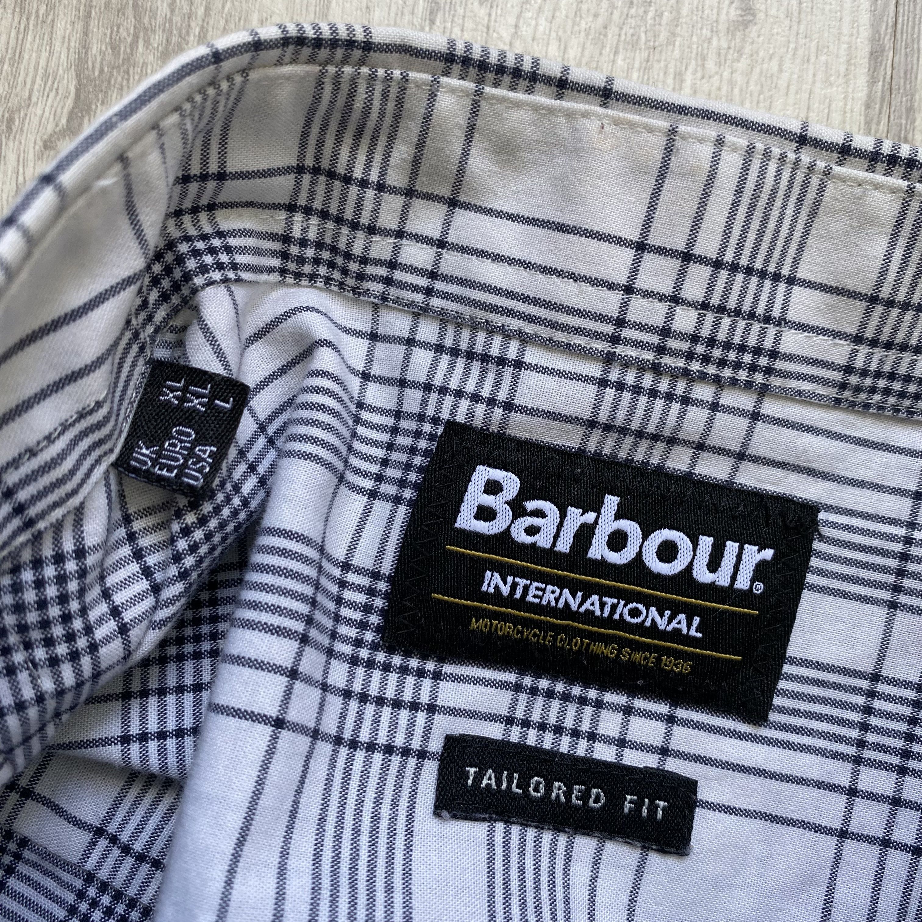 Barbour 👔 Designer BARBOUR INTERNATIONAL Flannel Classic Shirt Size US XL / EU 56 / 4 - 6 Thumbnail