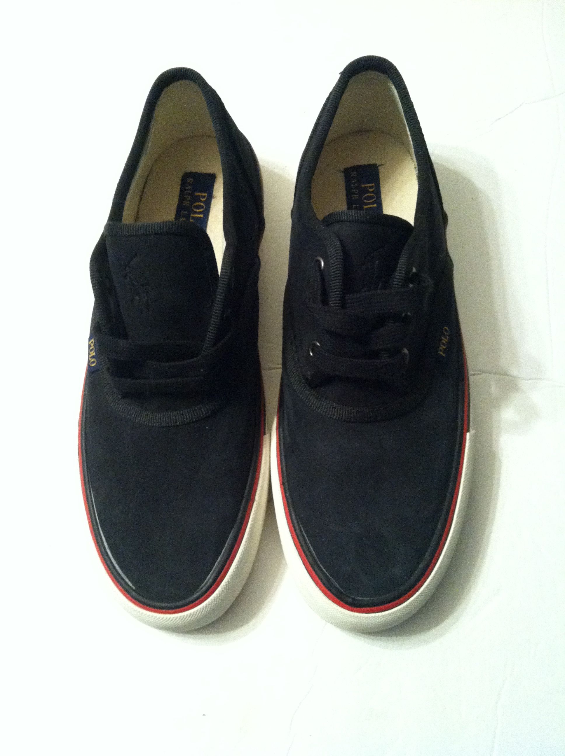 Polo Ralph Lauren POLO RALPH LAUREN MENS NEW BLACK SNEAKERS SIZE: 9D Size US 9 / EU 42 - 1 Thumbnail