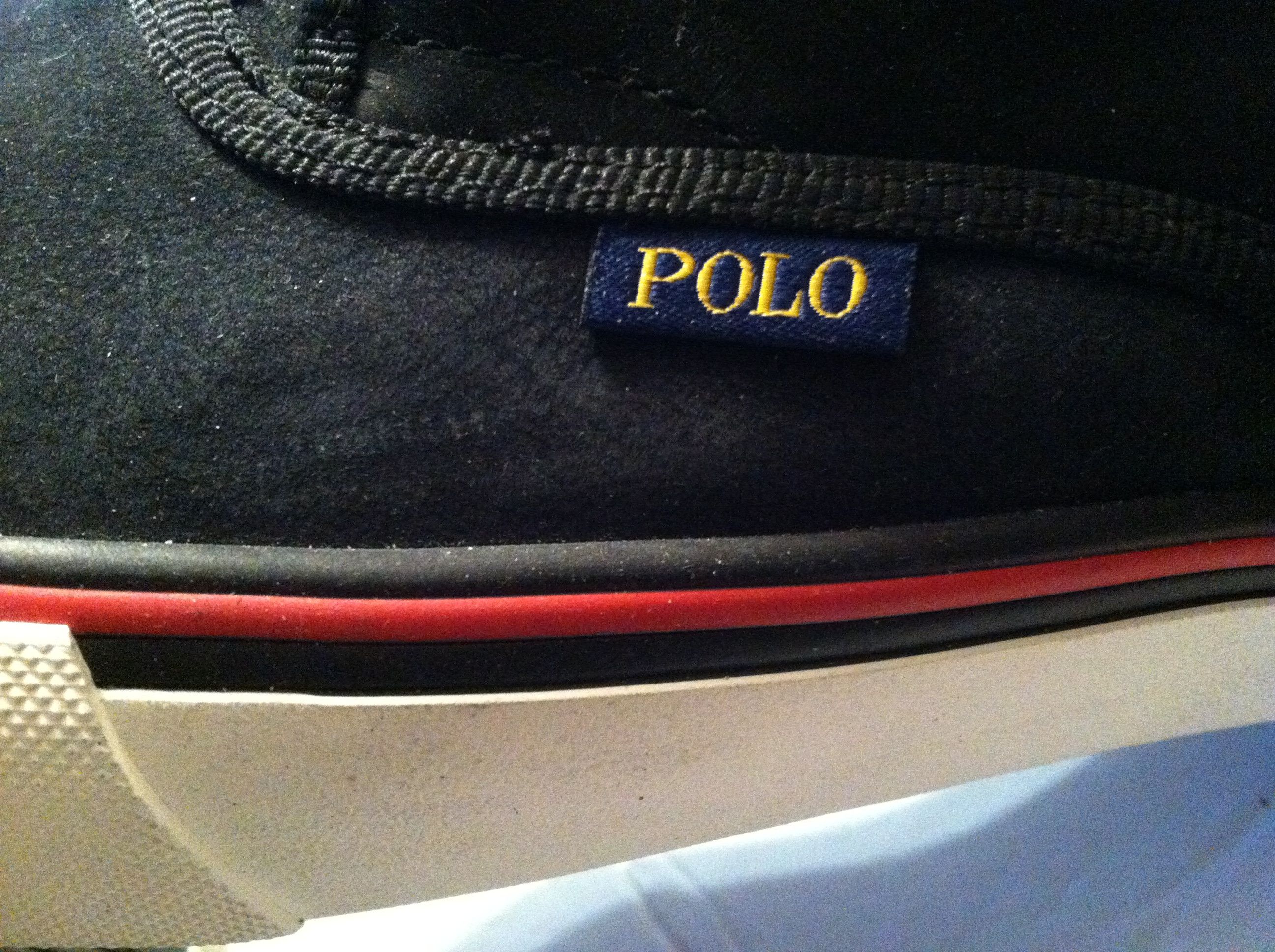 Polo Ralph Lauren POLO RALPH LAUREN MENS NEW BLACK SNEAKERS SIZE: 9D Size US 9 / EU 42 - 6 Thumbnail