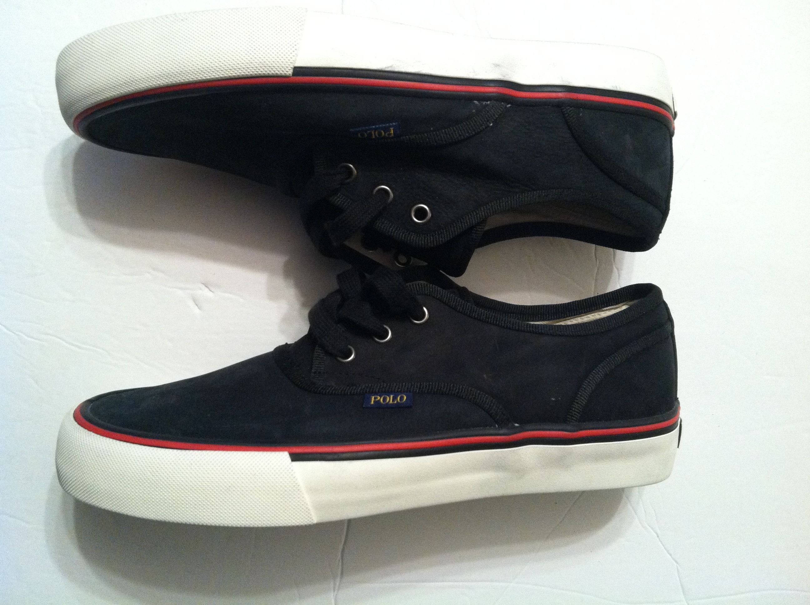 Polo Ralph Lauren POLO RALPH LAUREN MENS NEW BLACK SNEAKERS SIZE: 9D Size US 9 / EU 42 - 4 Thumbnail