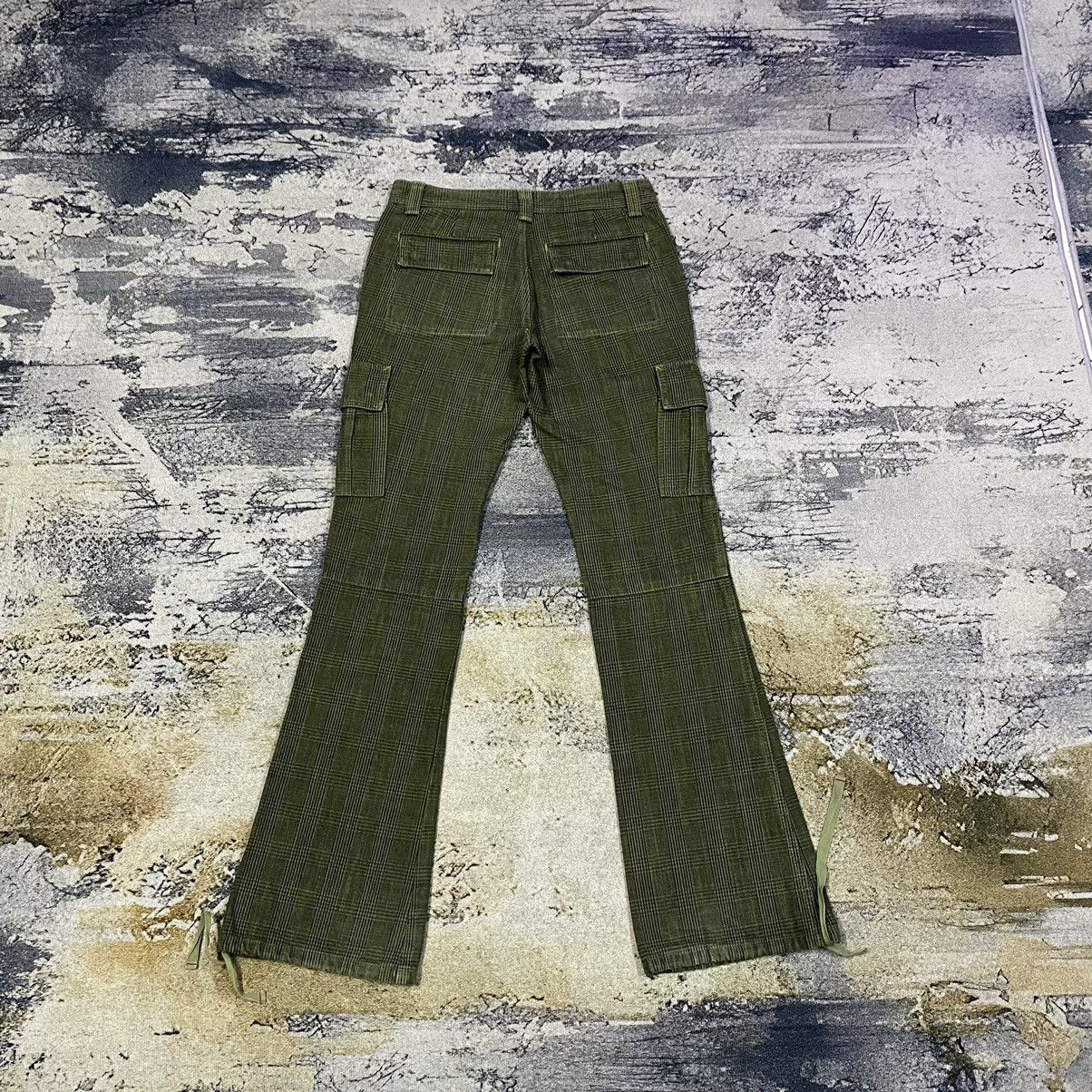 Tommy Hilfiger × Vintage Vintage Tommy Checkered Plaid Tartan Flare Cargo Pants Size 25" / US 0 / IT 36 - 2 Thumbnail