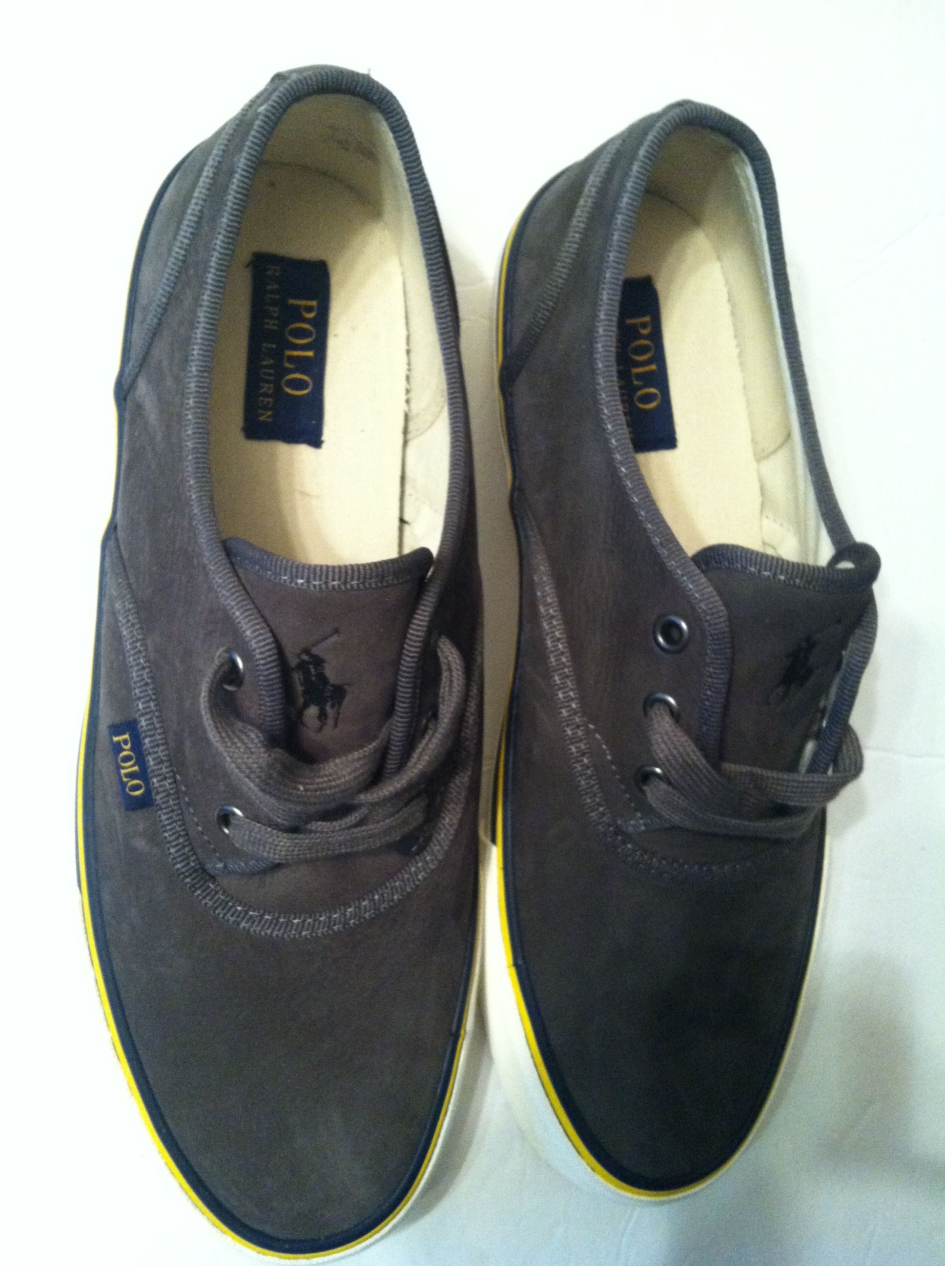 Polo Ralph Lauren POLO RALPH LAUREN MENS NEW GRAY SNEAKERS SIZE: 11D Size US 11 / EU 44 - 5 Thumbnail