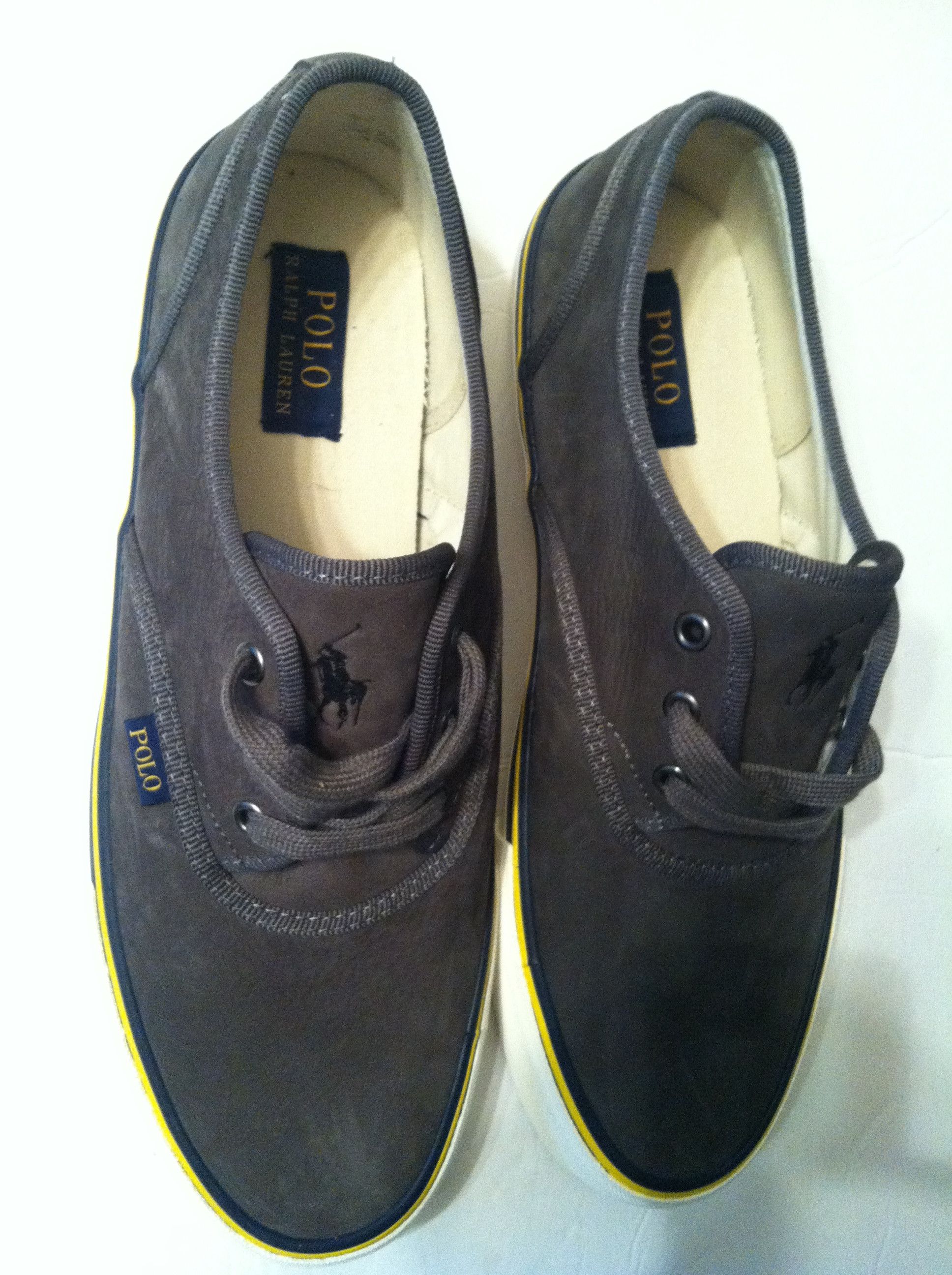 Polo Ralph Lauren POLO RALPH LAUREN MENS NEW GRAY SNEAKERS SIZE: 11D Size US 11 / EU 44 - 4 Thumbnail