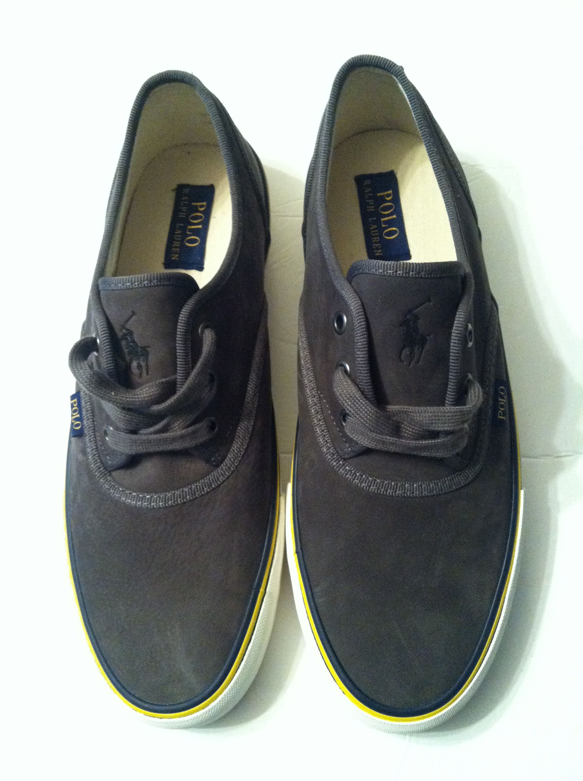 Polo Ralph Lauren POLO RALPH LAUREN MENS NEW GRAY SNEAKERS SIZE: 11D Size US 11 / EU 44 - 2 Thumbnail