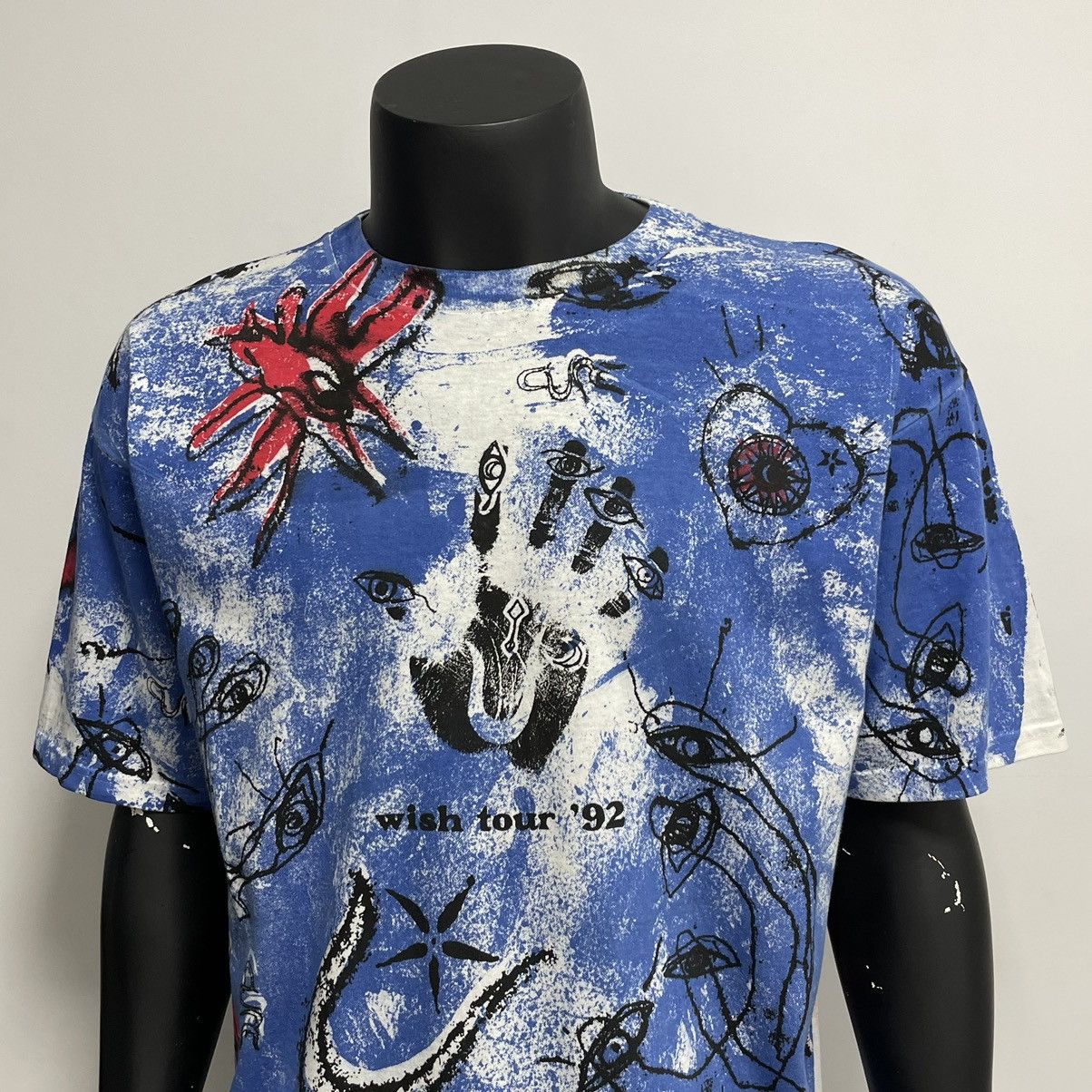 The Cure × Vintage Vintage 1992 The Cure Wish Tour All Over Print T-Shirt Size US L / EU 52-54 / 3 - 3 Thumbnail