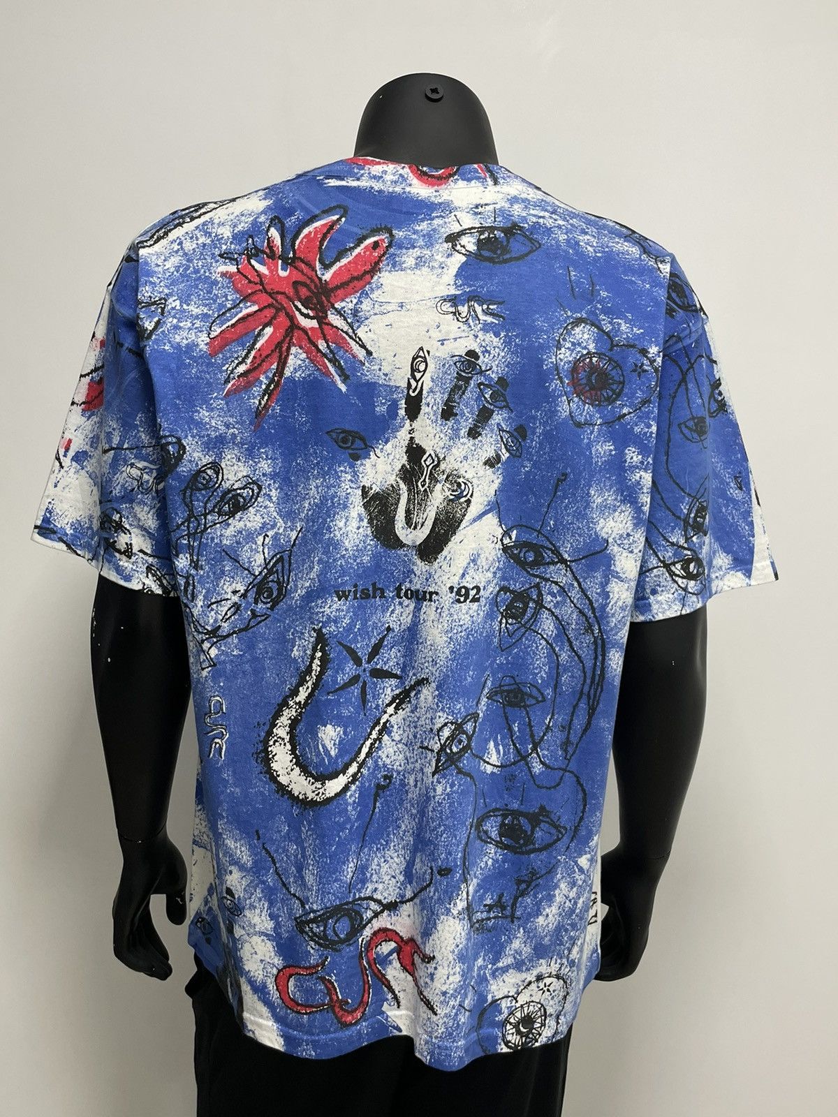 The Cure × Vintage Vintage 1992 The Cure Wish Tour All Over Print T-Shirt Size US L / EU 52-54 / 3 - 5 Thumbnail