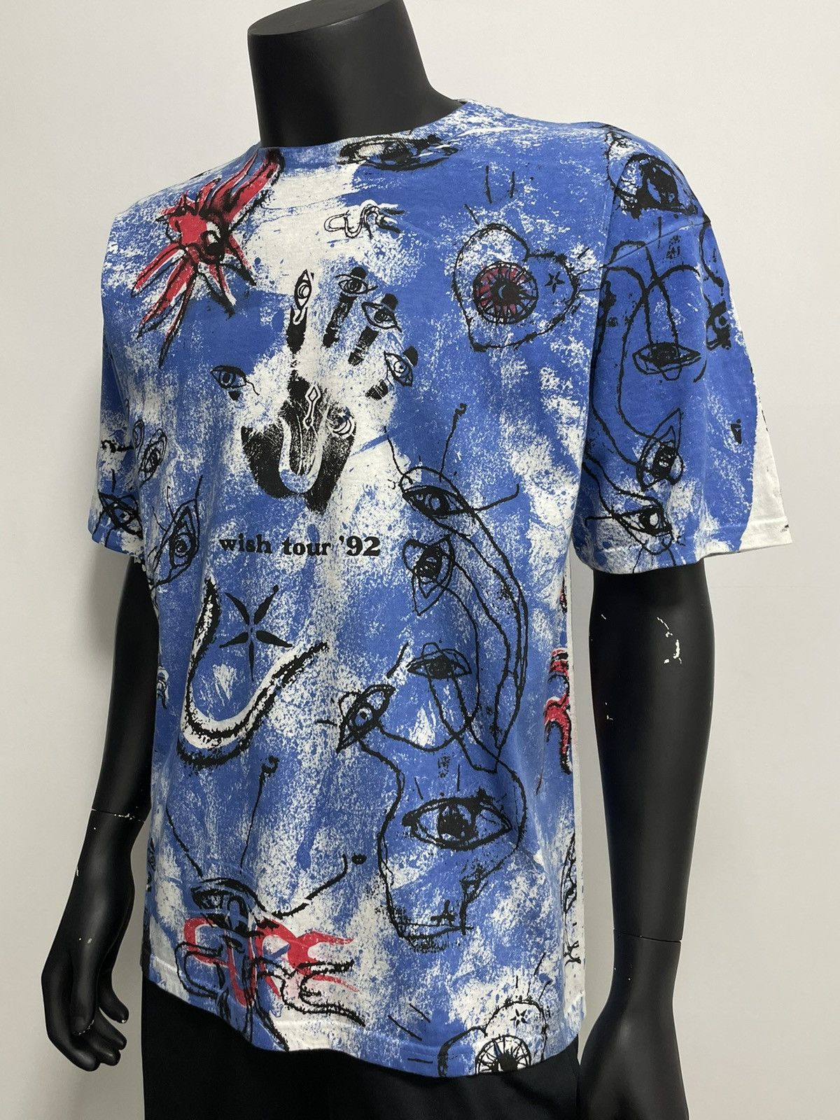 The Cure × Vintage Vintage 1992 The Cure Wish Tour All Over Print T-Shirt Size US L / EU 52-54 / 3 - 2 Thumbnail