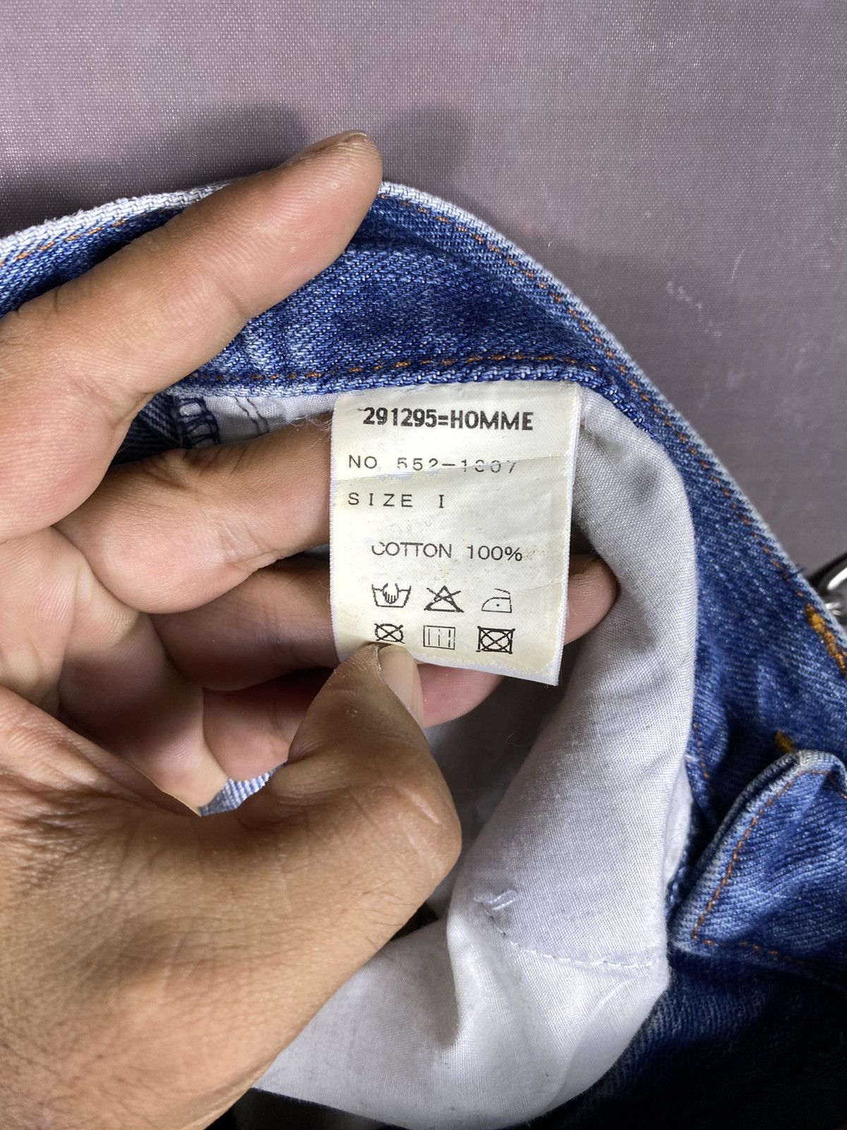 If Six Was Nine × Japanese Brand Vintage 29x33 291295 Homme Distressed Spellot Denim Jeans Size US 29 - 12 Thumbnail