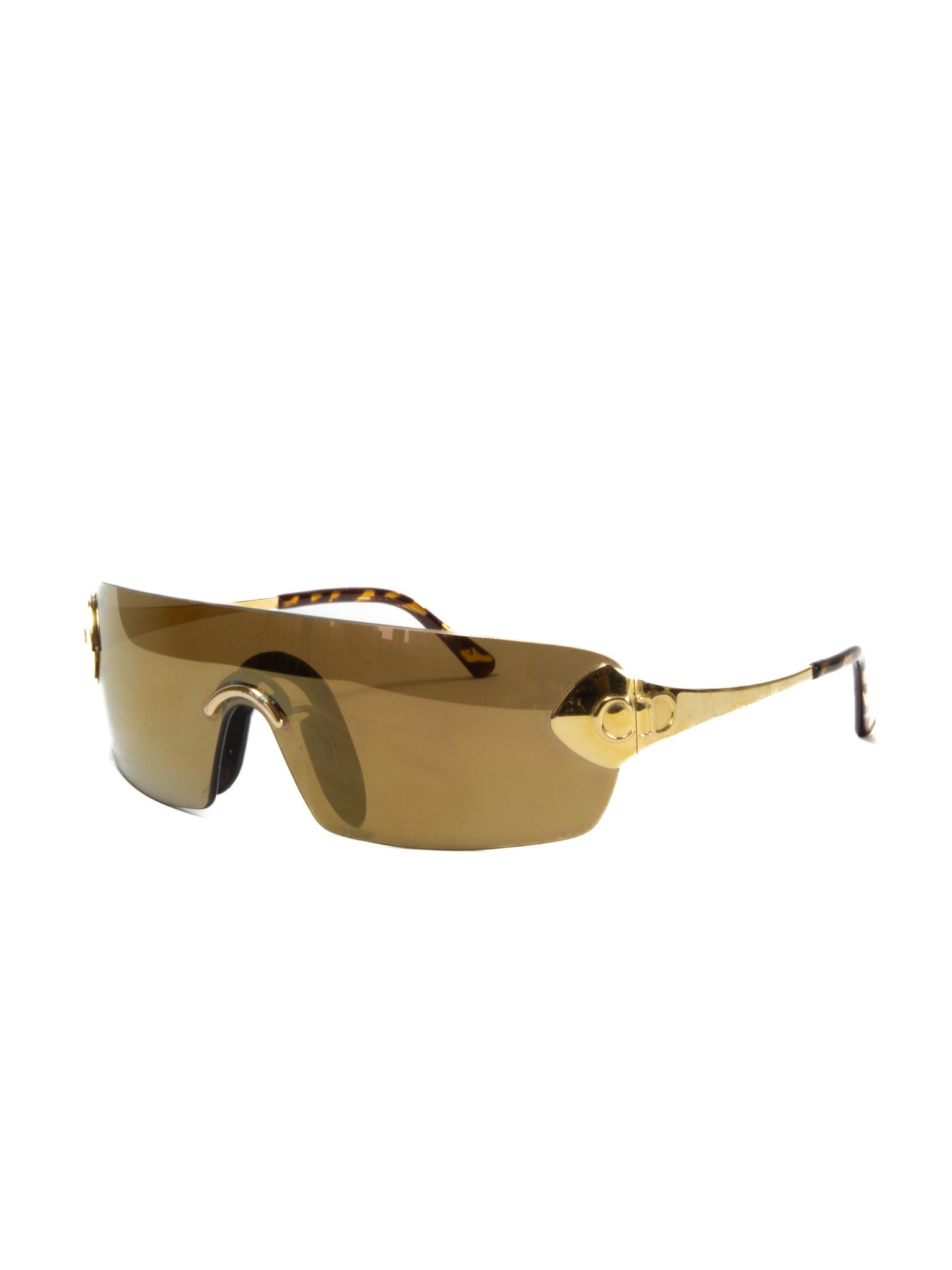 image of Dior Vintage Golden Metal Sunglasses, Men's