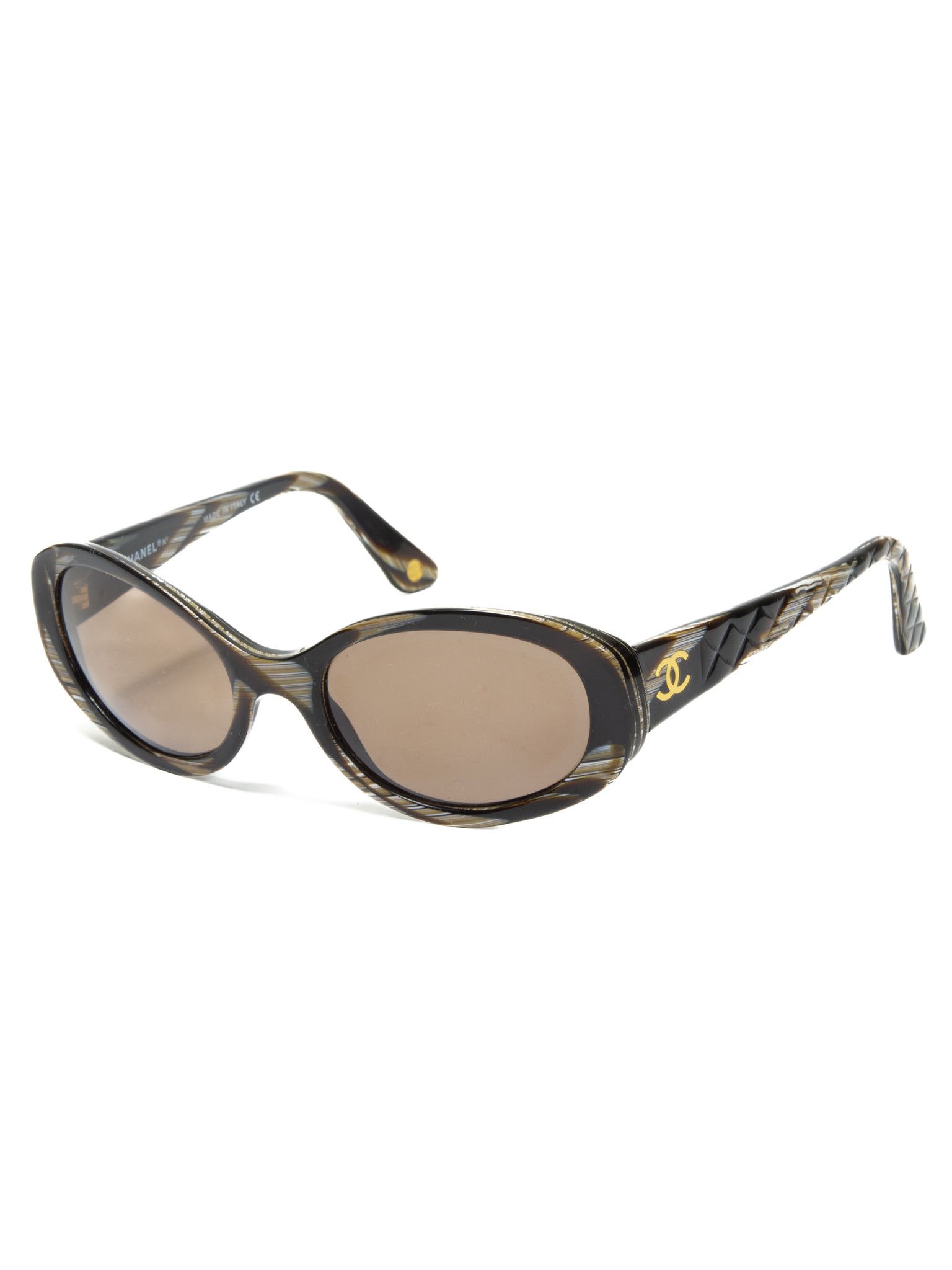 image of Chanel Golden Cc Logo Double Color Sunglasses, Men's