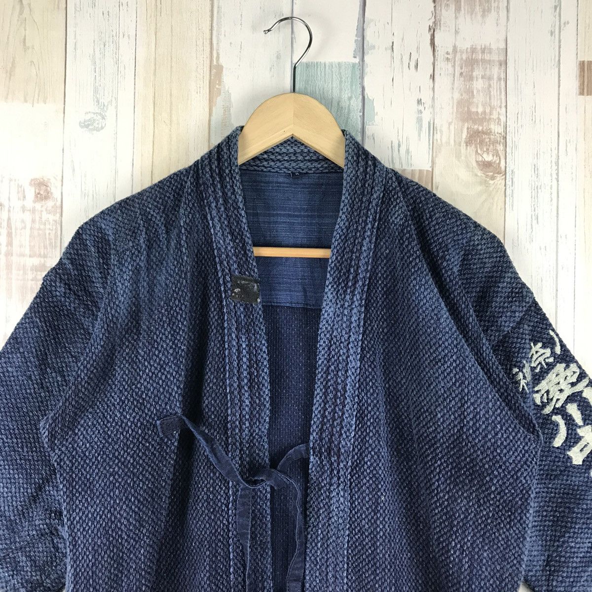 Japanese Brand Kendo Kimono Blue Indigo Dyed Woven Japanese Traditional Size US L / EU 52-54 / 3 - 2 Thumbnail