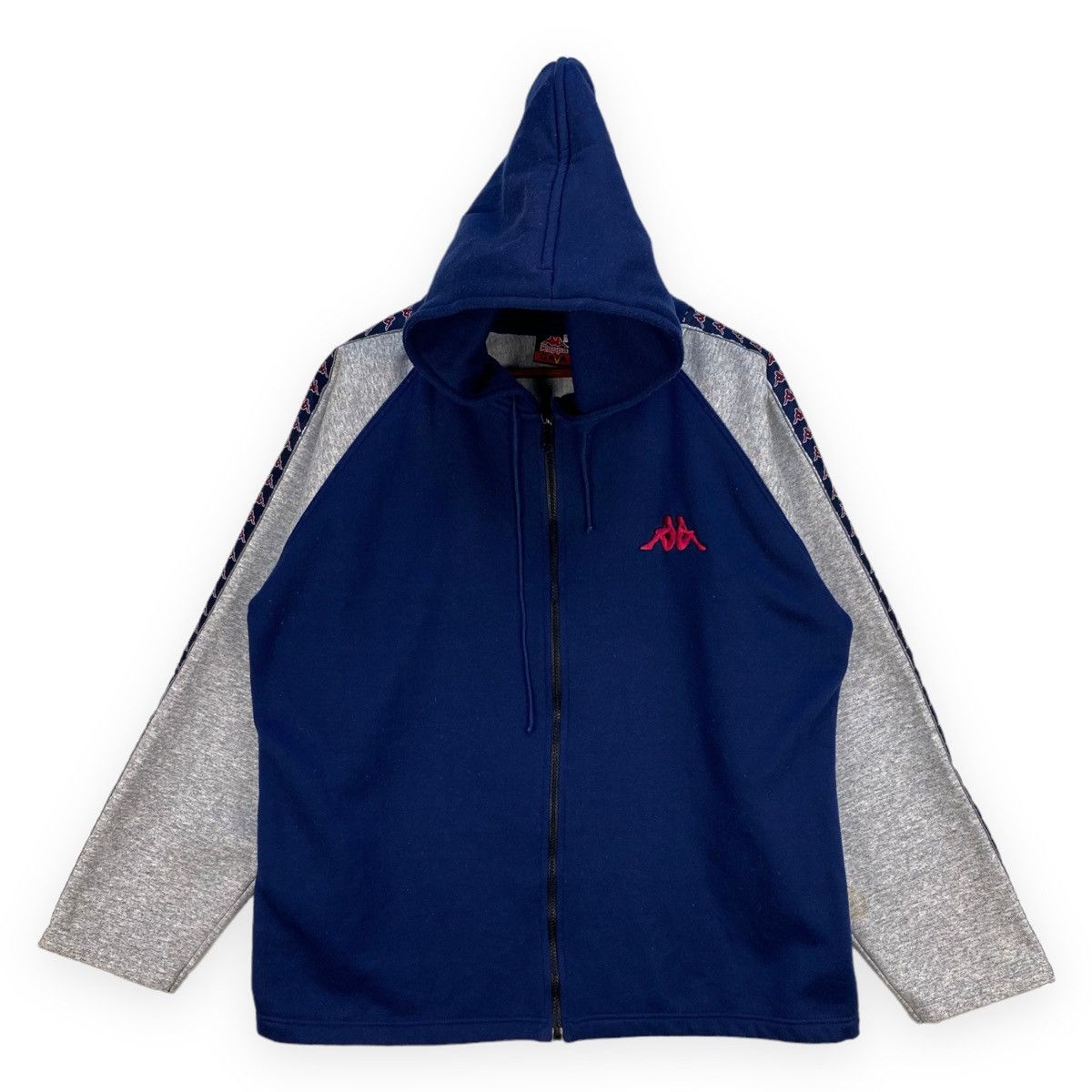 Kappa Vintage Kappa Side Tape Hoodies Size US L / EU 52-54 / 3 - 1 Thumbnail