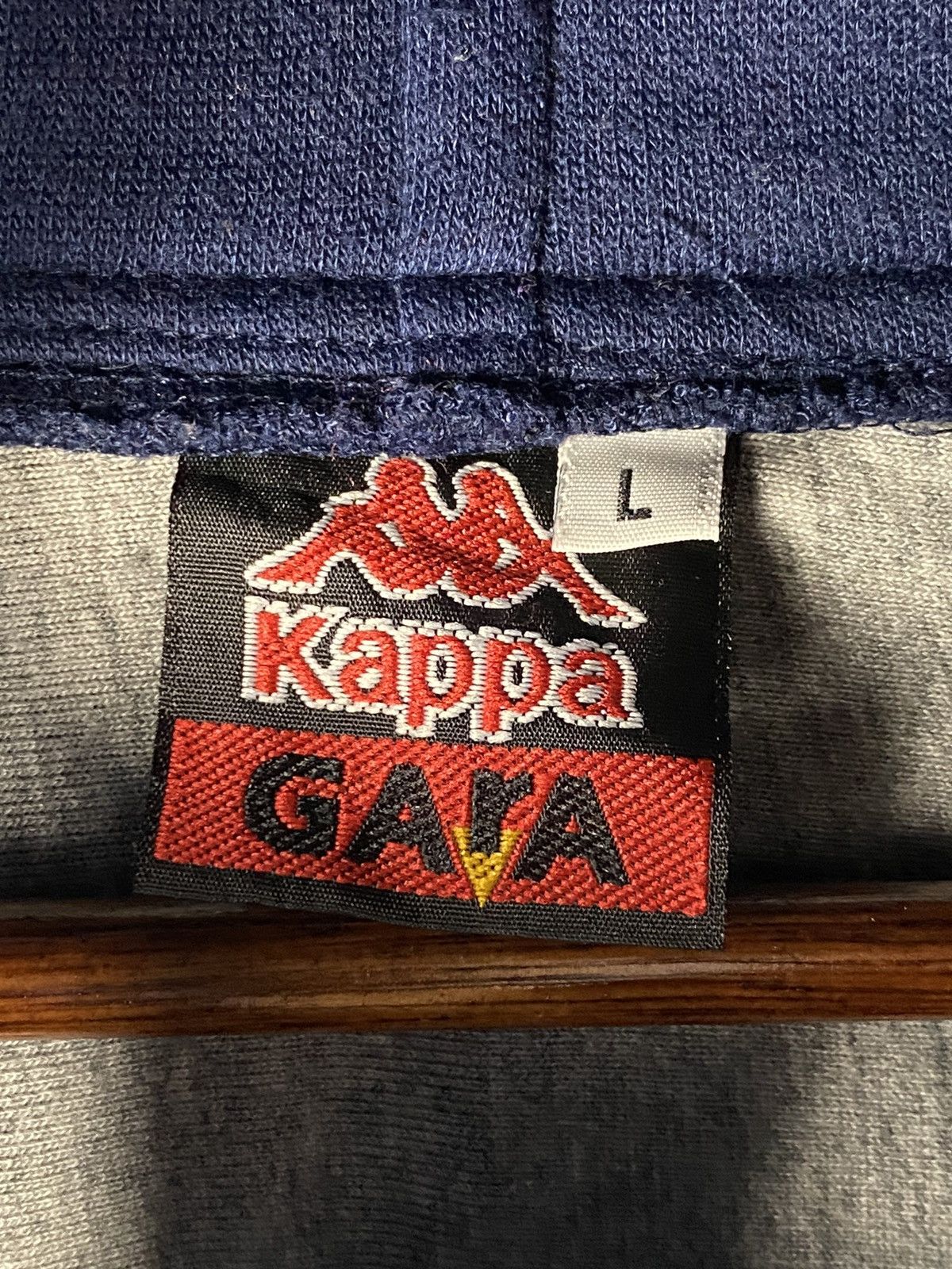 Kappa Vintage Kappa Side Tape Hoodies Size US L / EU 52-54 / 3 - 6 Thumbnail