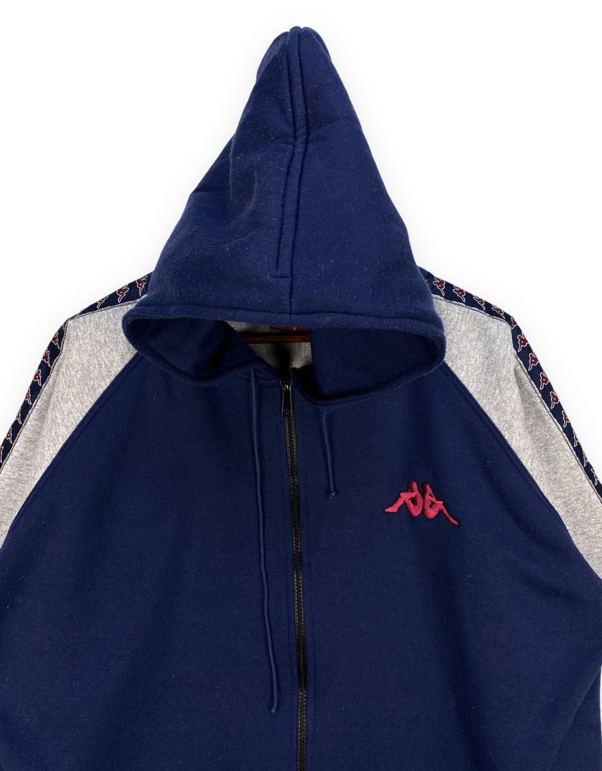 Kappa Vintage Kappa Side Tape Hoodies Size US L / EU 52-54 / 3 - 3 Thumbnail