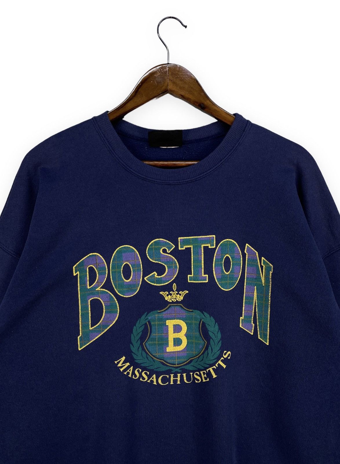 Vintage Vintage Boston Massachusetts Sweatshirt Size US XL / EU 56 / 4 - 2 Thumbnail