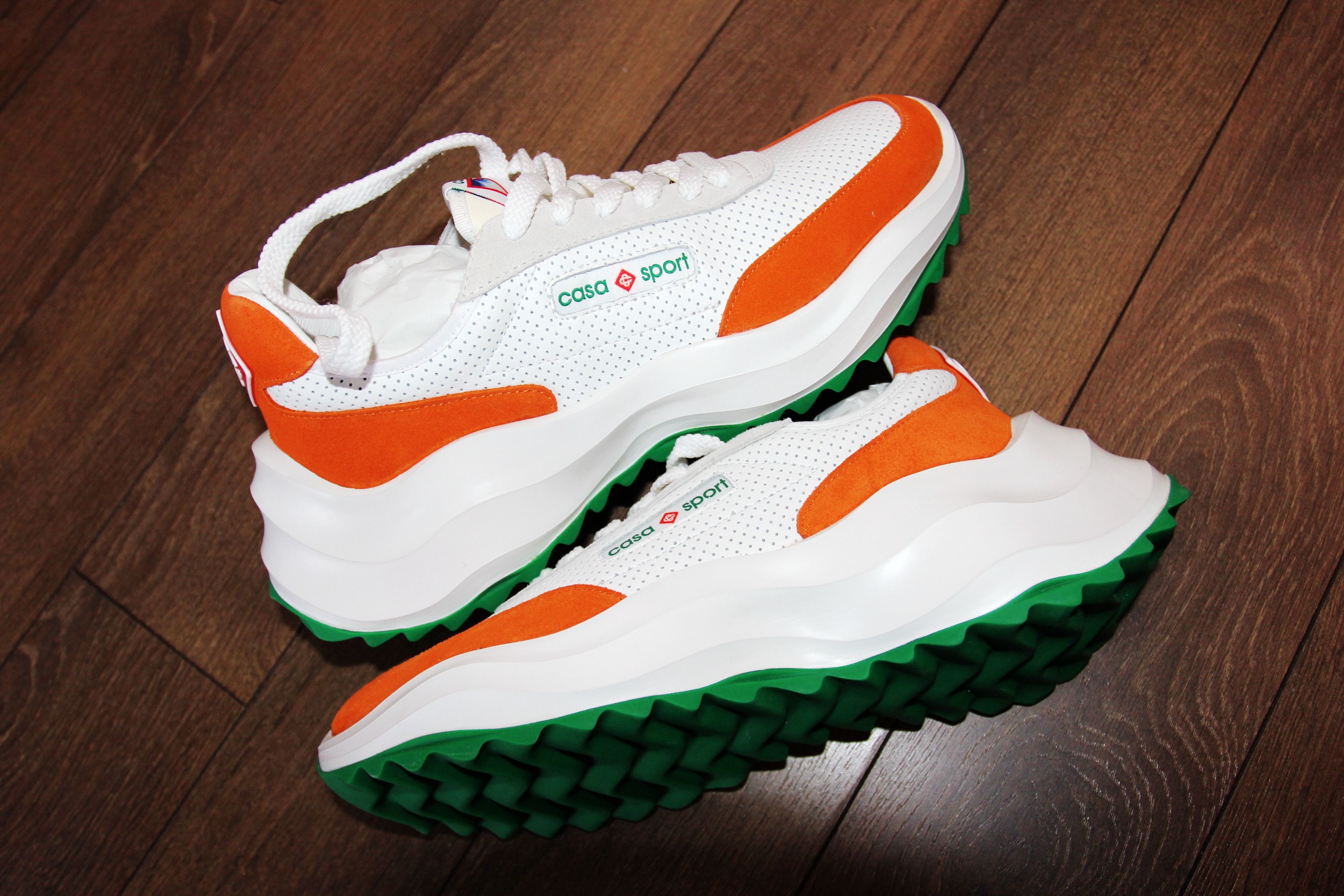 Casablanca BNWT SS23 CASABLANCA ATLANTIS LEATHER SNEAKERS 44 Size US 11 / EU 44 - 3 Thumbnail