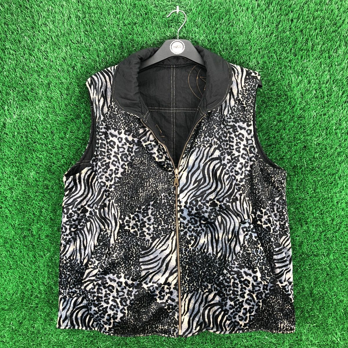 Japanese Brand × Vintage Vintage 80's Riversable Vest by Rip Arare Femme Moda Size US L / EU 52-54 / 3 - 1 Thumbnail