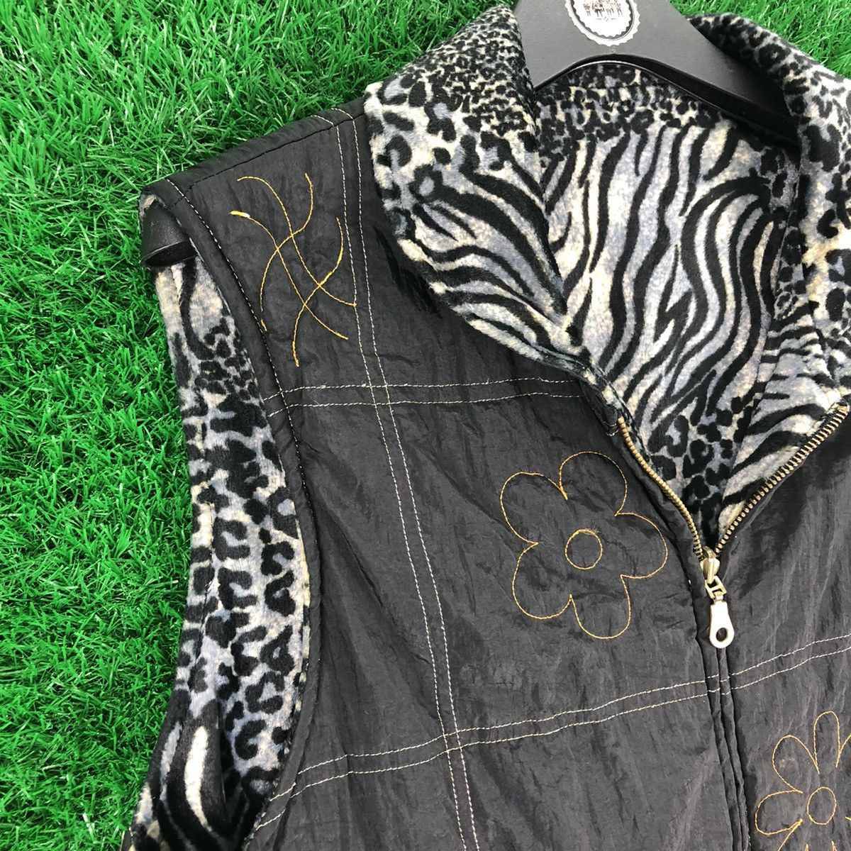 Japanese Brand × Vintage Vintage 80's Riversable Vest by Rip Arare Femme Moda Size US L / EU 52-54 / 3 - 8 Thumbnail