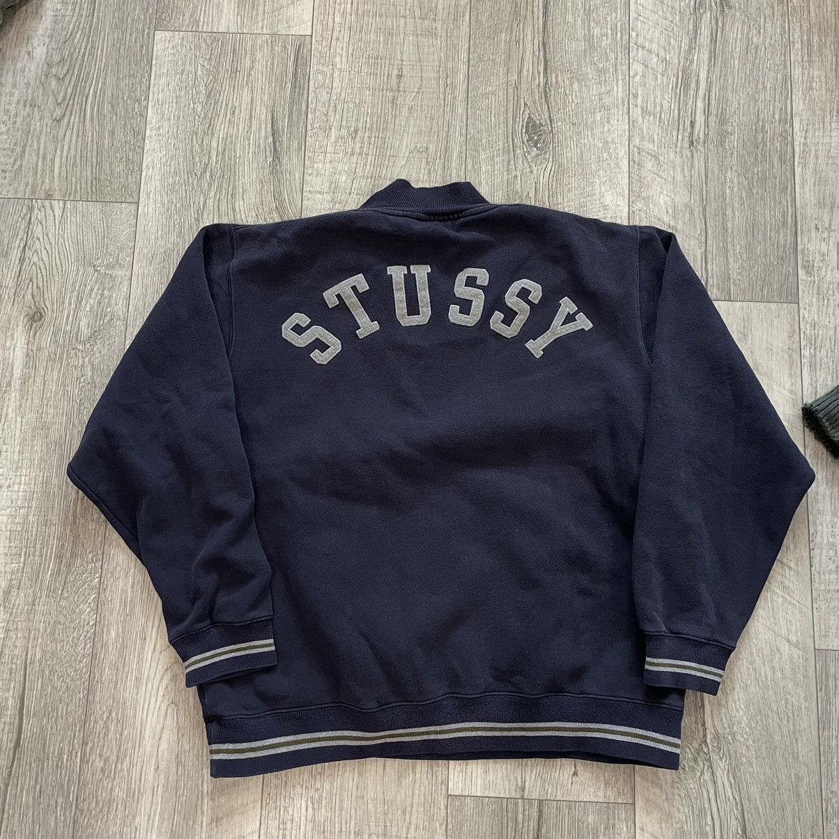 Rar vintage Stussy SWEATSHIRT ZIP y2k 90s box 80s Rap bomber
