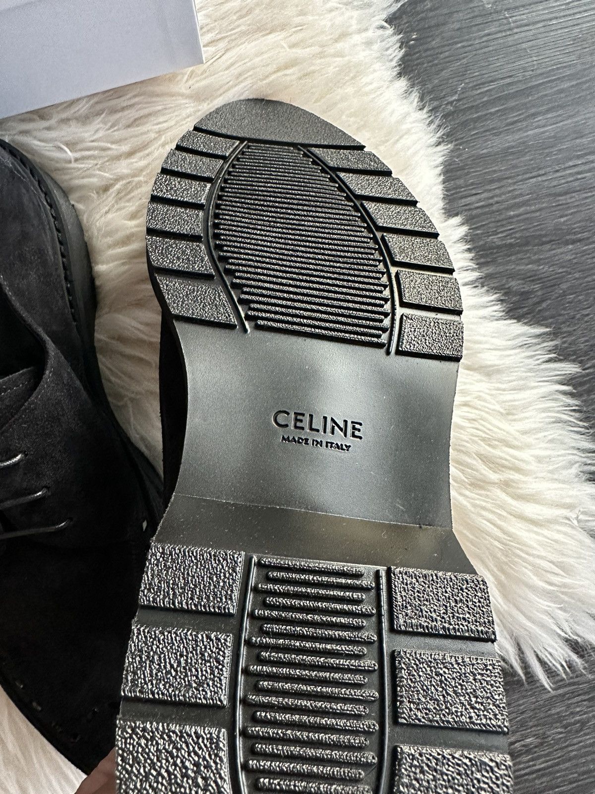 Celine × Hedi Slimane Rare Brand New Celine Hedi Derby 30 Suede Leather Creeper Size US 12 / EU 45 - 12 Thumbnail