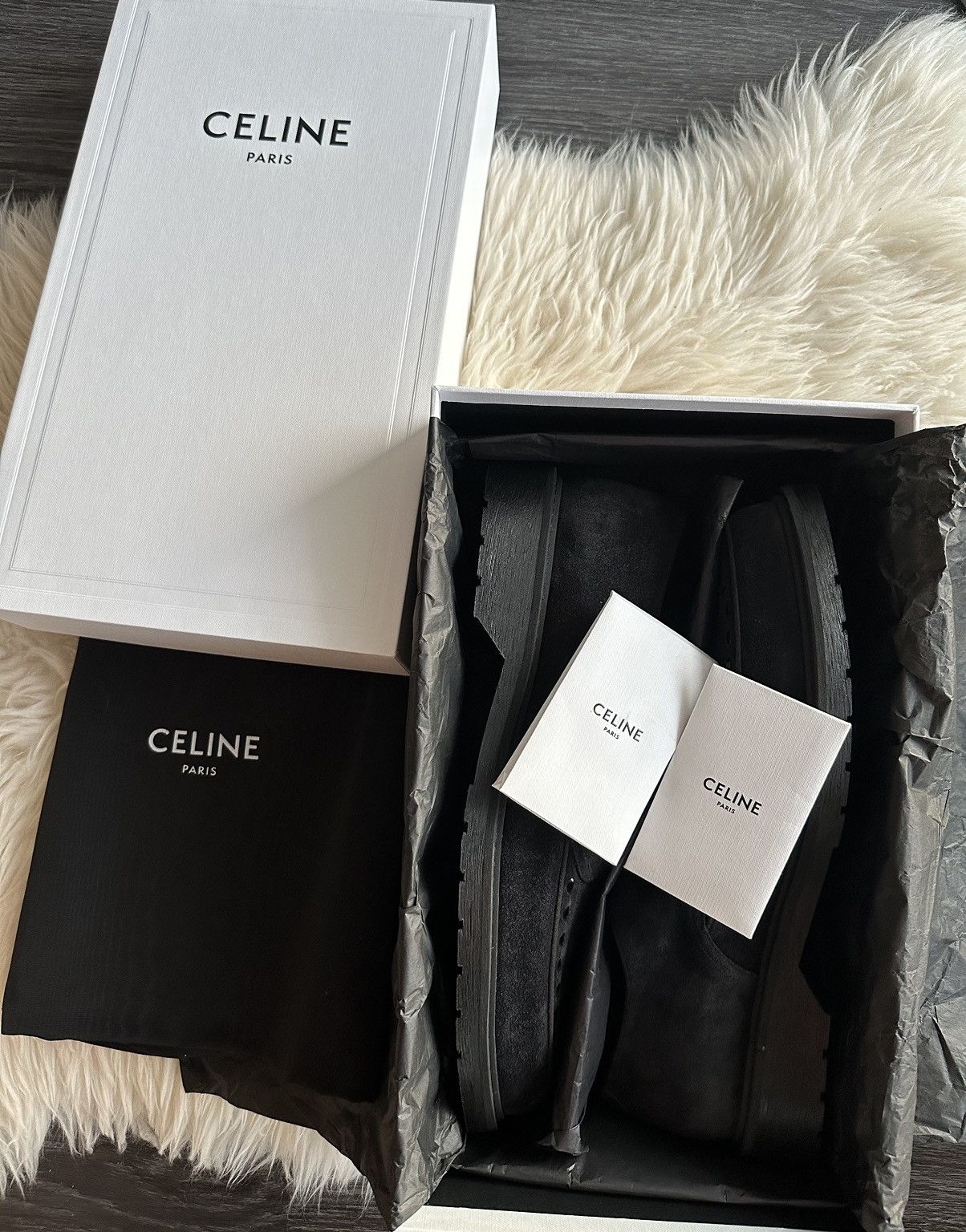 Celine × Hedi Slimane Rare Brand New Celine Hedi Derby 30 Suede Leather Creeper Size US 12 / EU 45 - 7 Thumbnail