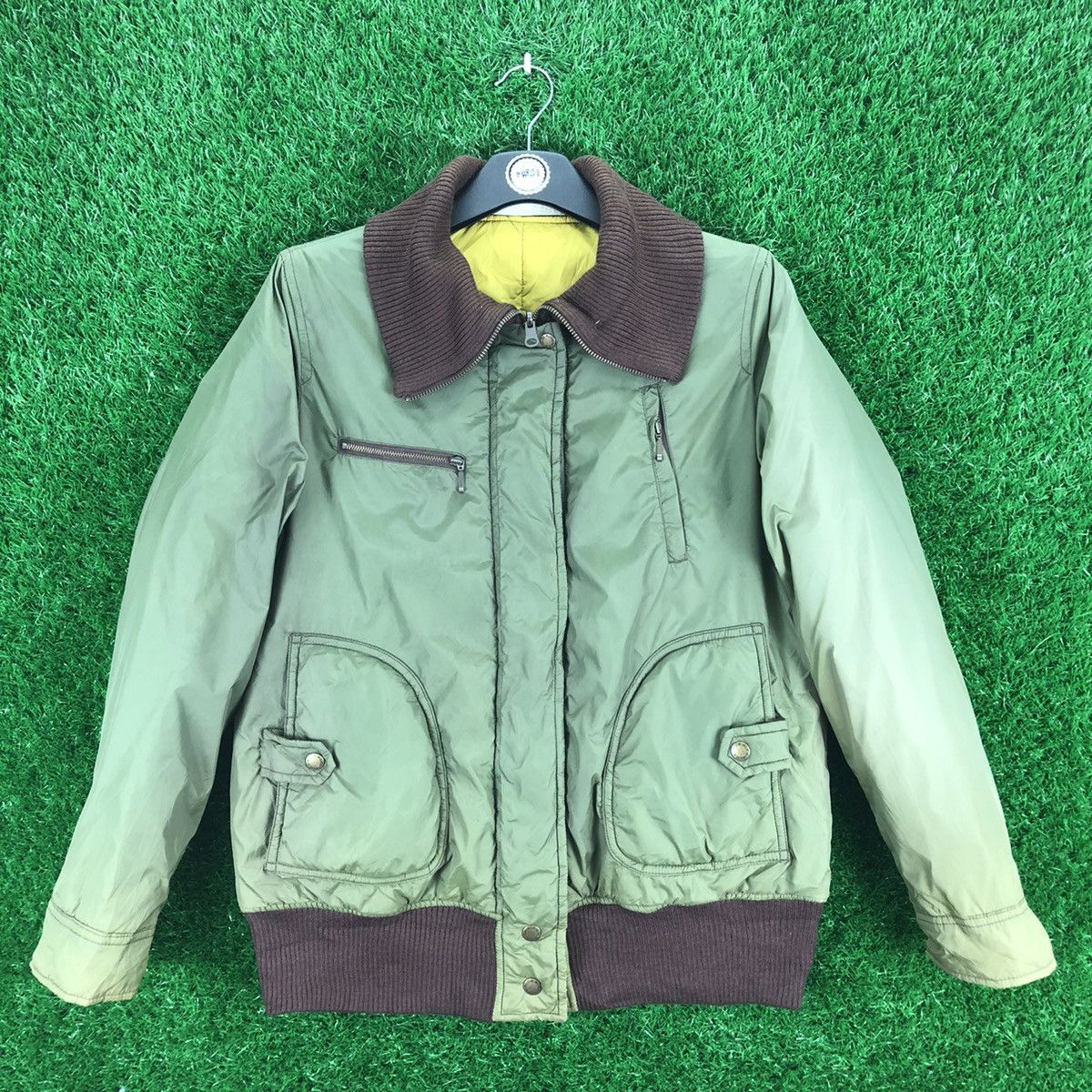 Vintage 90's Reversable Nylon Jacket Bomber Style