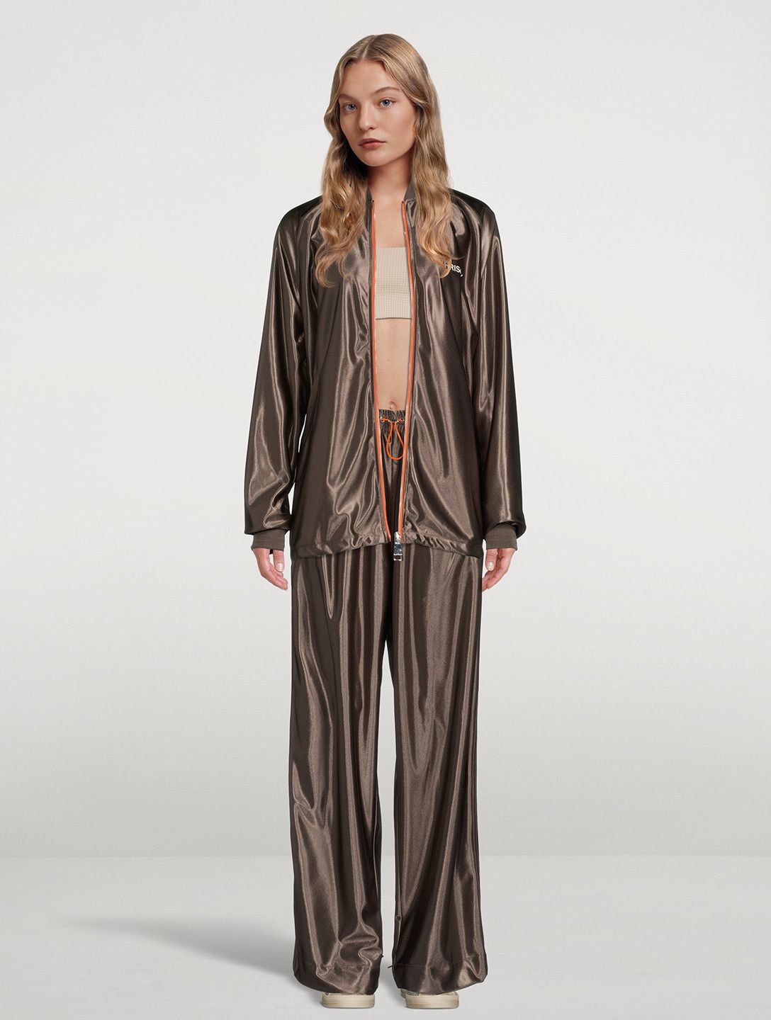 Khrisjoy BNWT SS22 KHRISJOY SATIN TRACK JACKET 0 Size US XS / EU 42 / 0 - 1 Thumbnail