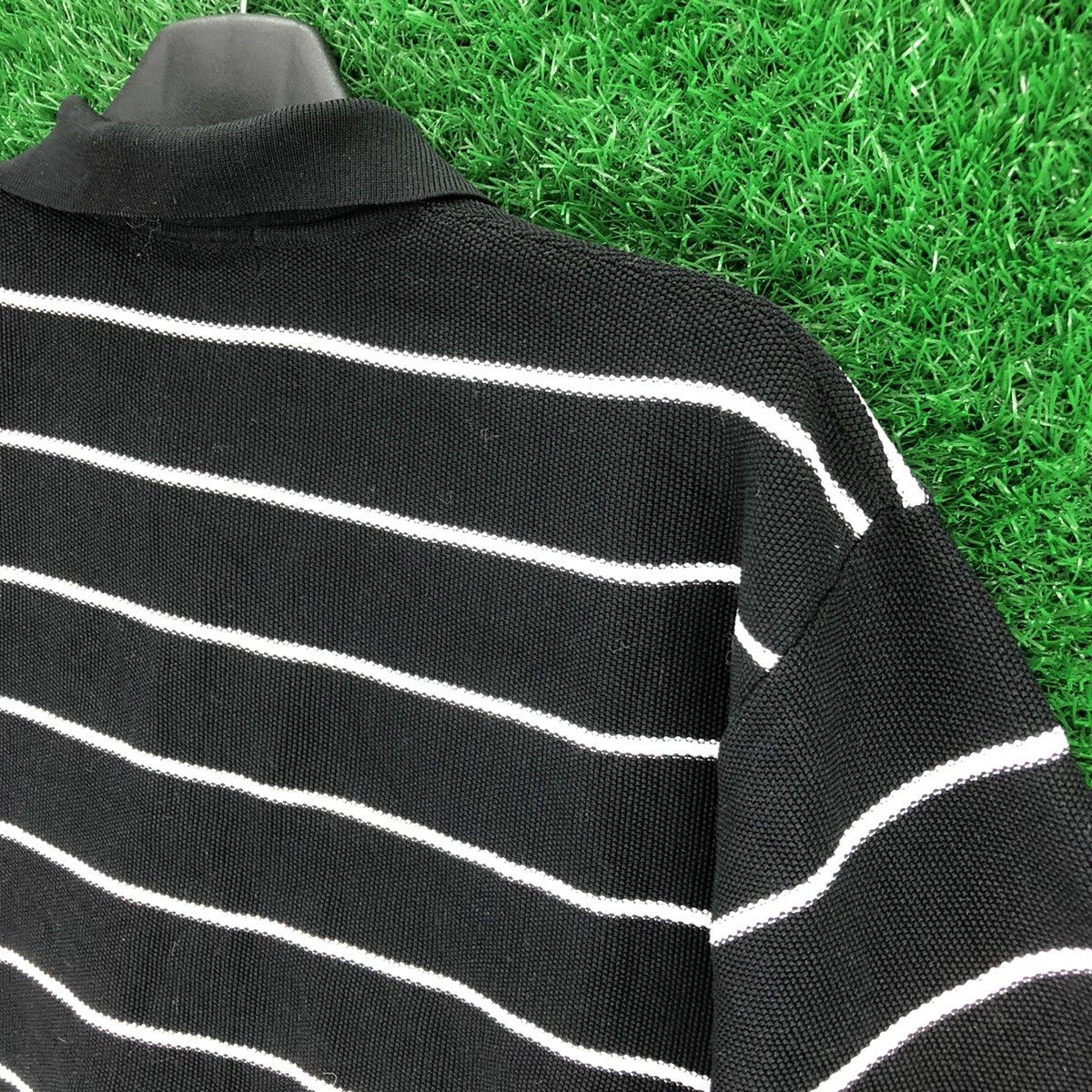 Japanese Brand Polo Knit Shirt Striped by Plus One Size US L / EU 52-54 / 3 - 5 Thumbnail