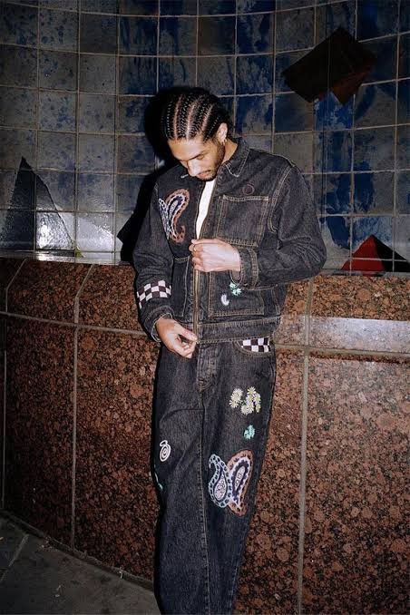NOMA t.d × Stussy Denim Zip Work Jacket Washed Black Size US XXL / EU 58 / 5 - 3 Thumbnail