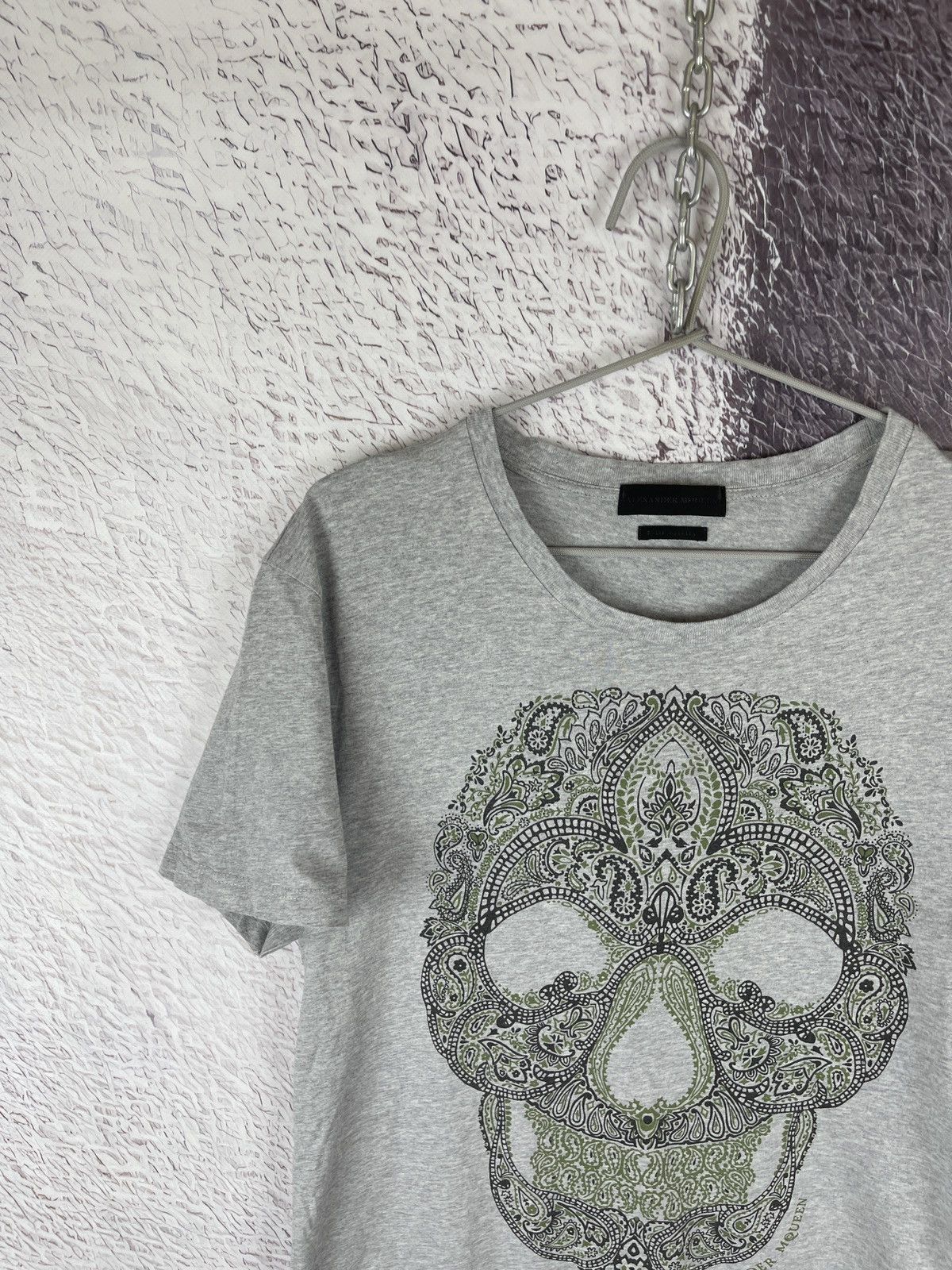 Alexander McQueen Alexander McQueen made in Italy big logo skull tee shirt Size US M / EU 48-50 / 2 - 2 Thumbnail