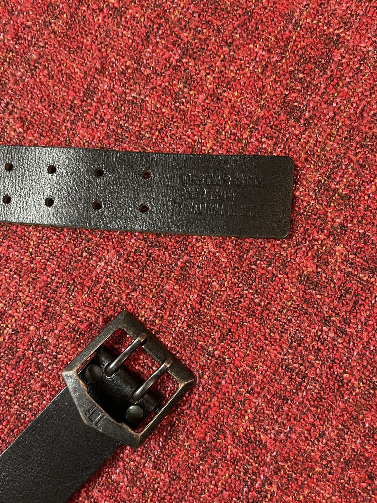 G-Star G Star Raw Y2K avant garde soft leather belt (96x4,5cm) Size ONE SIZE - 5 Thumbnail