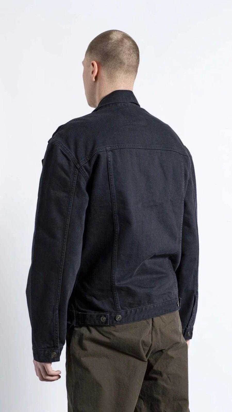 Y/Project Y/Project Pop Up Black Denim Jacket (Unisex) Size US S / EU 44-46 / 1 - 3 Thumbnail