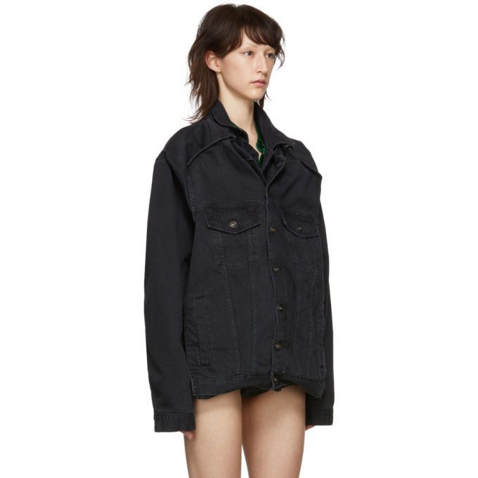 Y/Project Y/Project Pop Up Black Denim Jacket (Unisex) Size US S / EU 44-46 / 1 - 6 Thumbnail