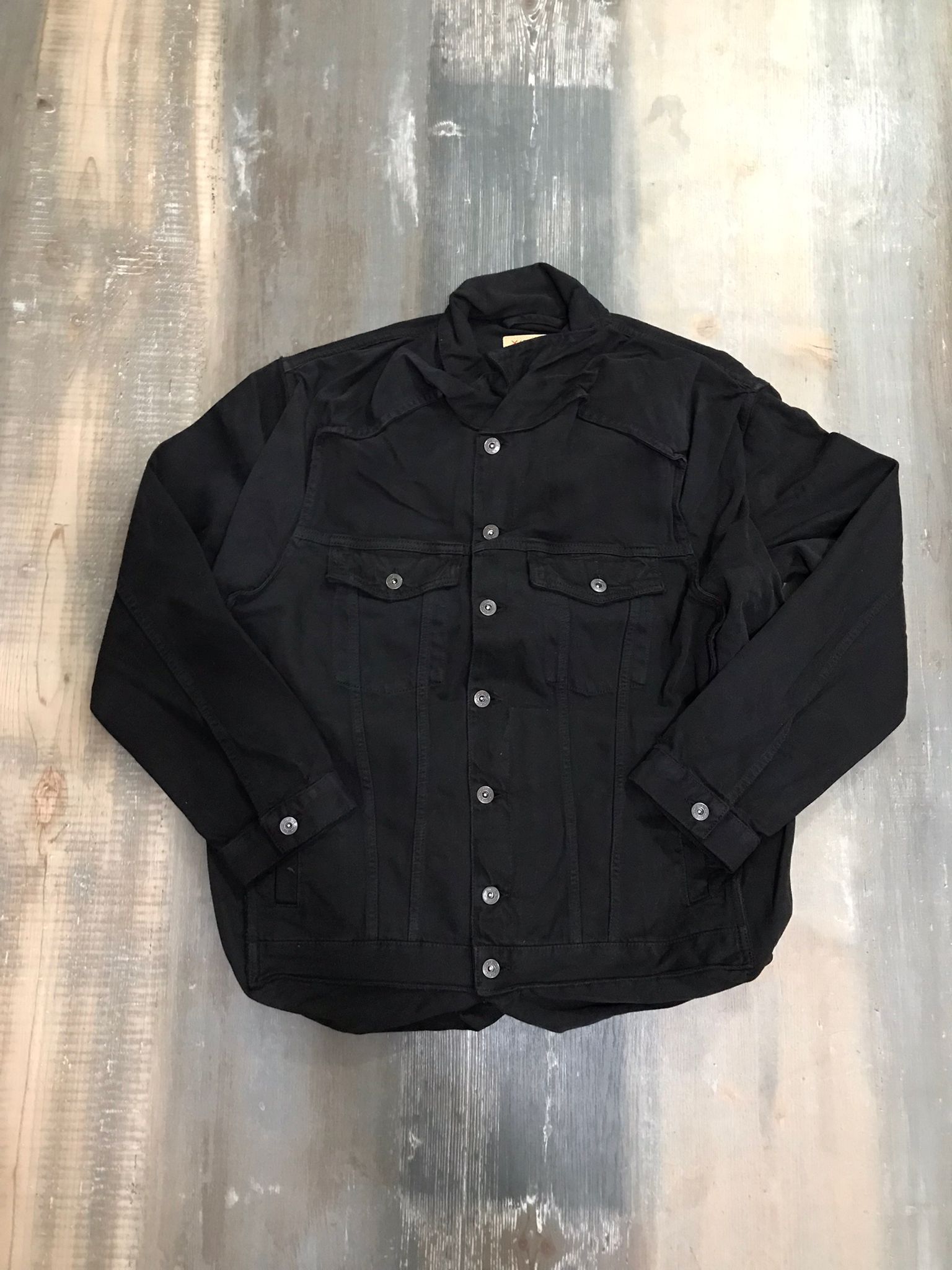 Y/Project Y/Project Pop Up Black Denim Jacket (Unisex) Size US S / EU 44-46 / 1 - 9 Thumbnail