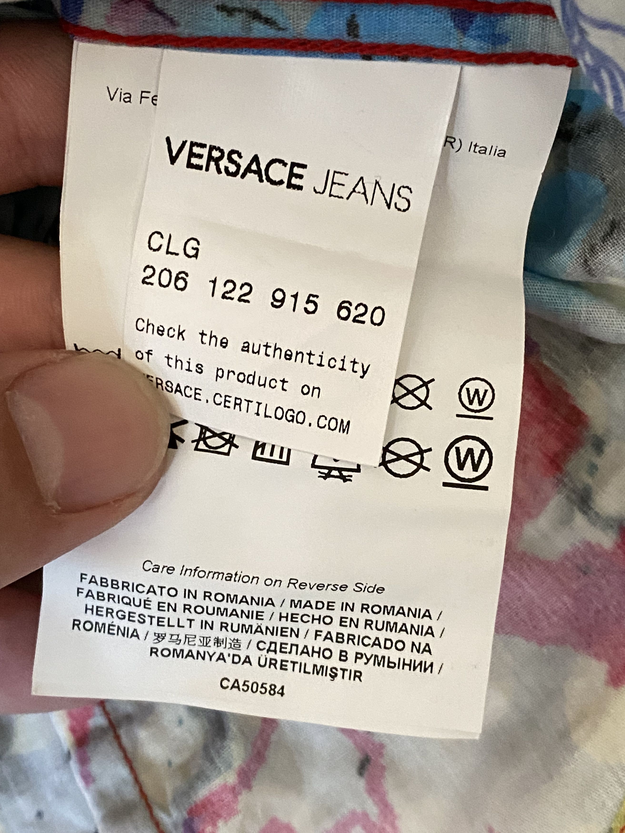 Versace × Versace Jeans Couture Y2K Painted All Over Logo Versace Jeans Couture shirt Size US L / EU 52-54 / 3 - 11 Thumbnail