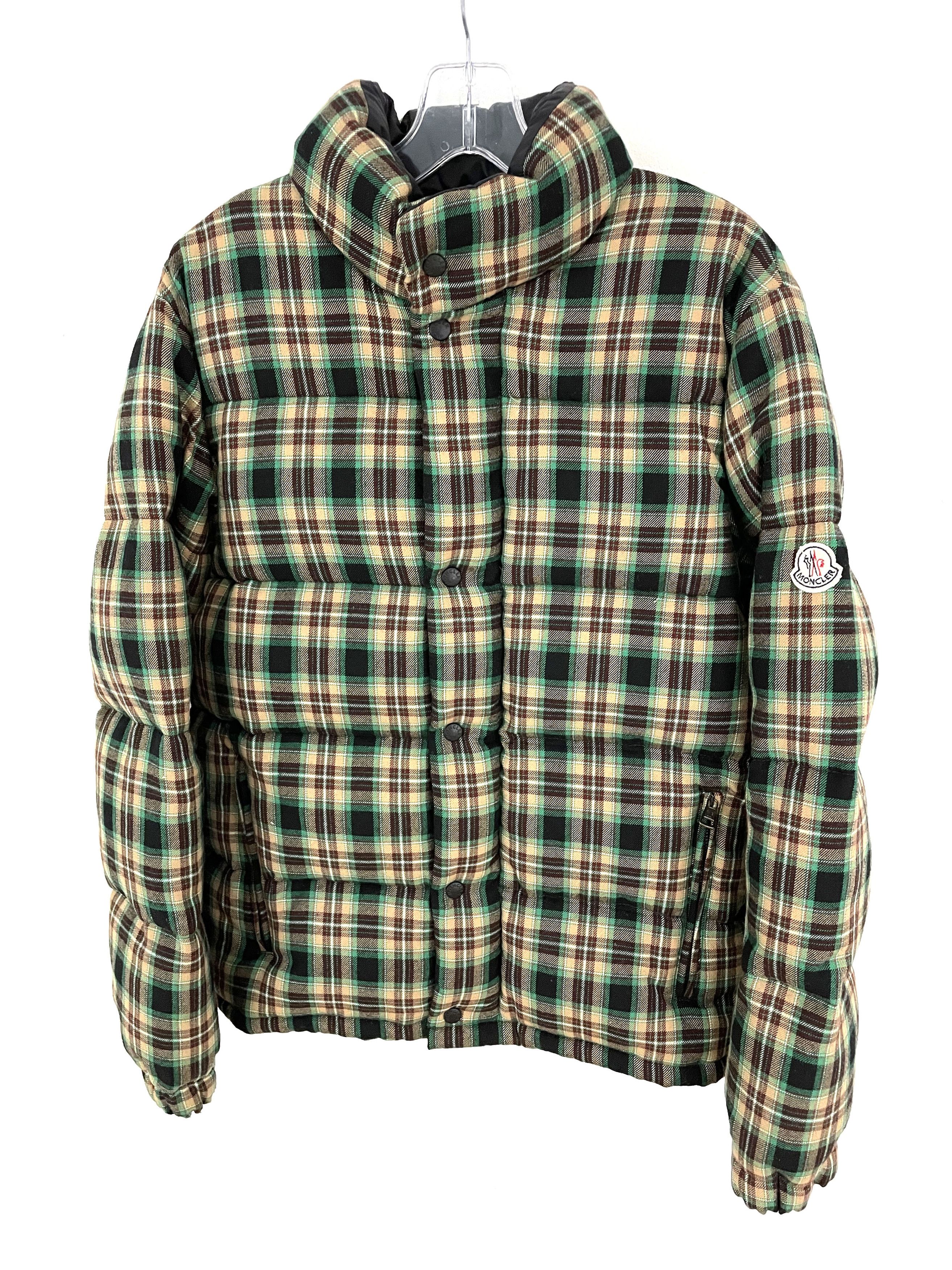 Moncler plaid jacket deals