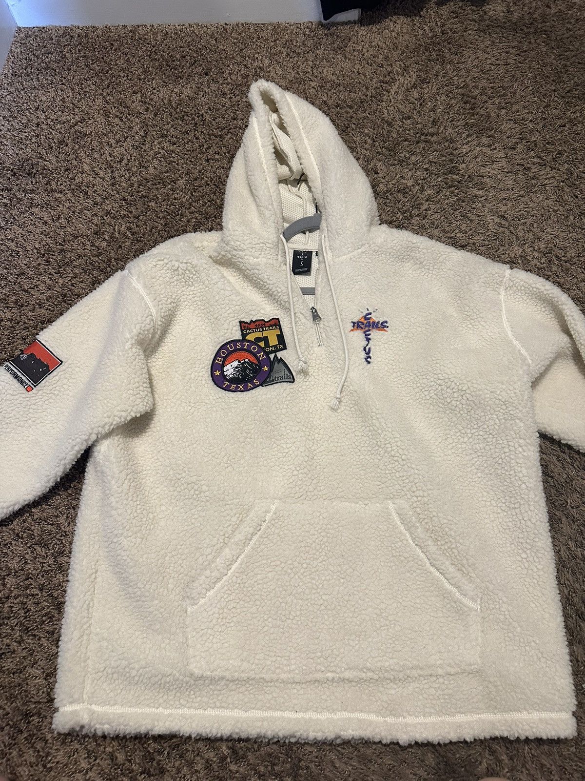 Travis Scott Travis Scott Cactus Trails Half Zip Sherpa Hoodie Grailed