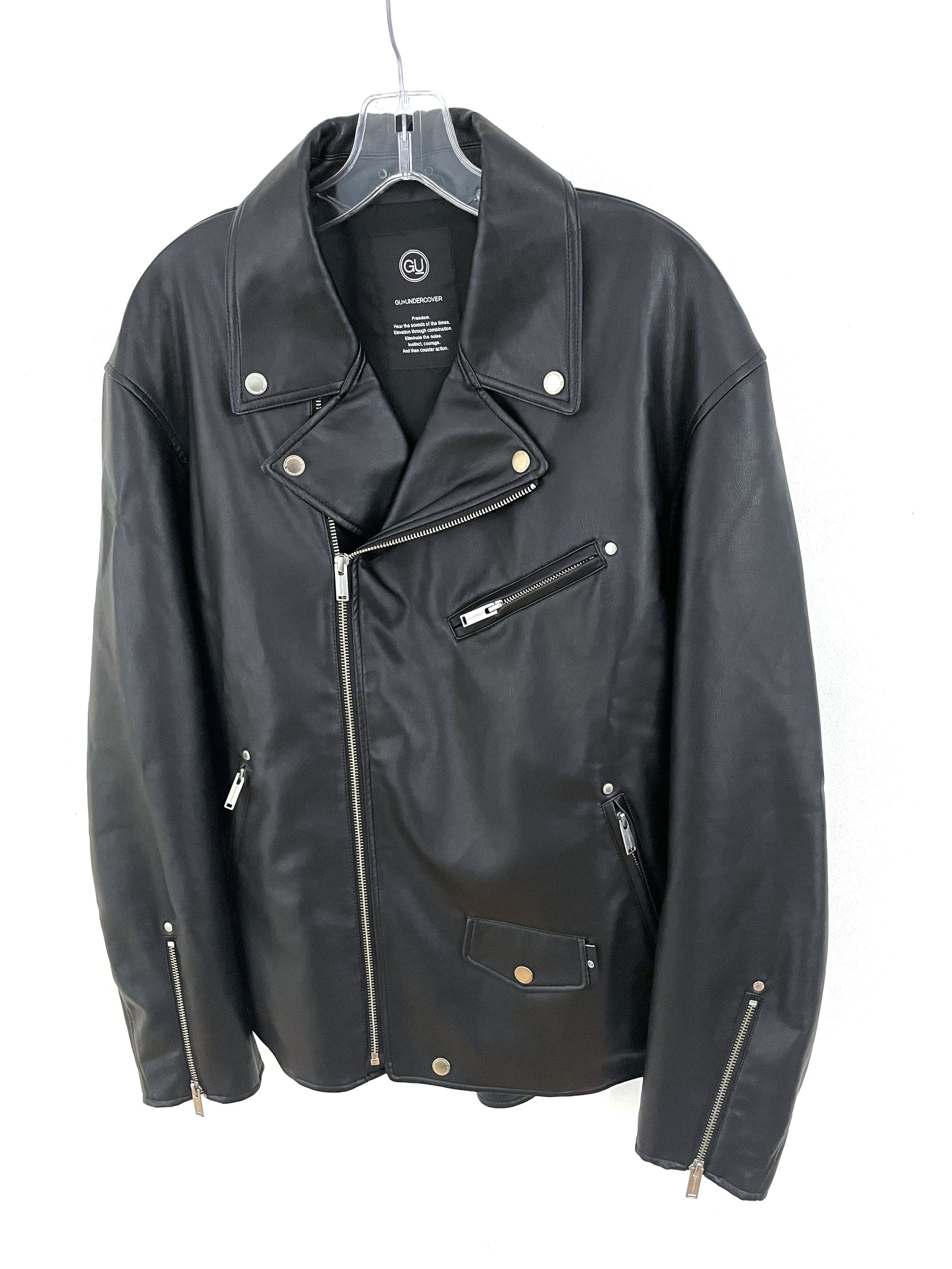 Undercover GU Eliminate The Noise Faux Leather Jacket Size US XL / EU 56 / 4 - 2 Thumbnail