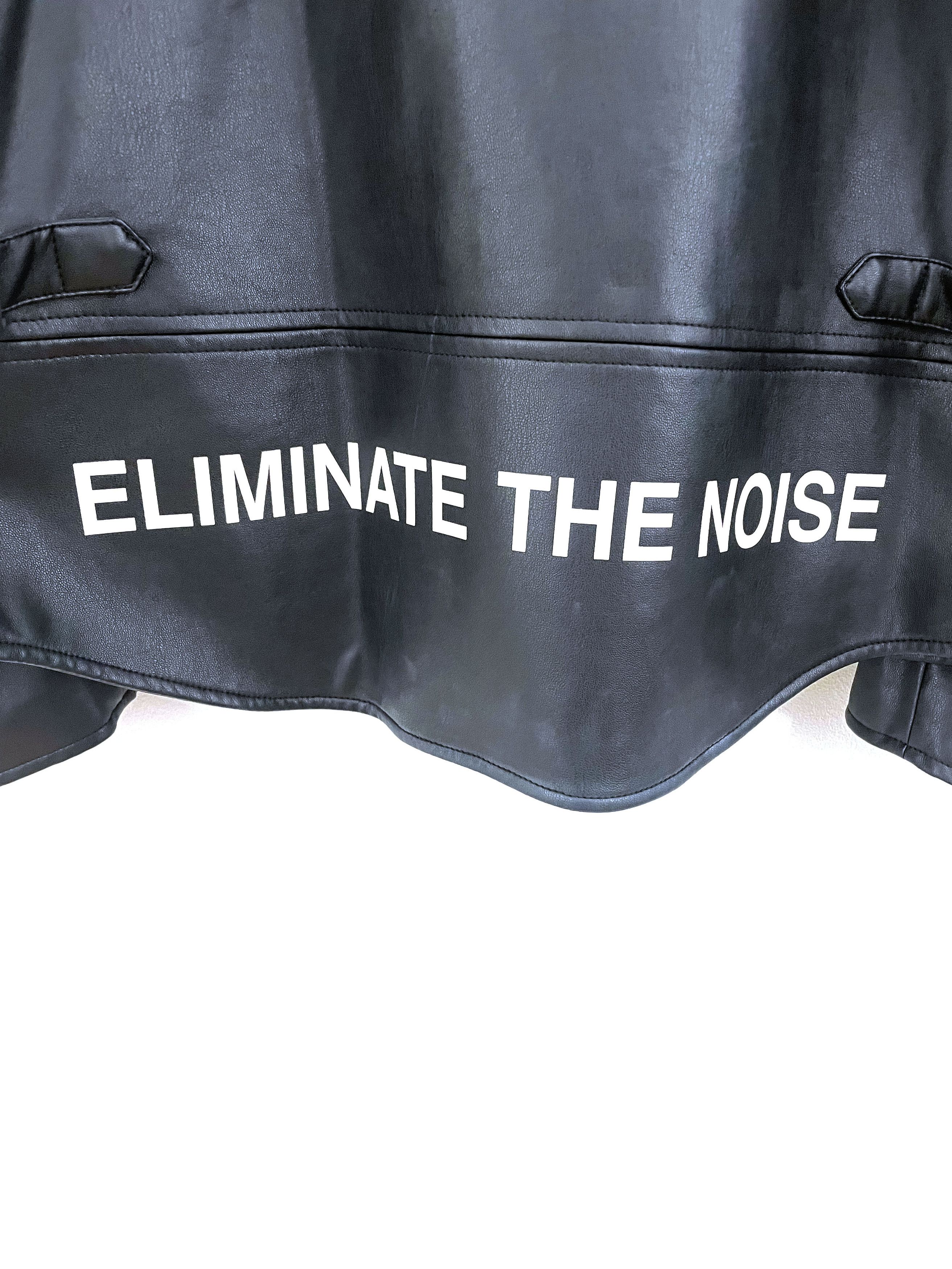 Undercover GU Eliminate The Noise Faux Leather Jacket Size US XL / EU 56 / 4 - 11 Thumbnail
